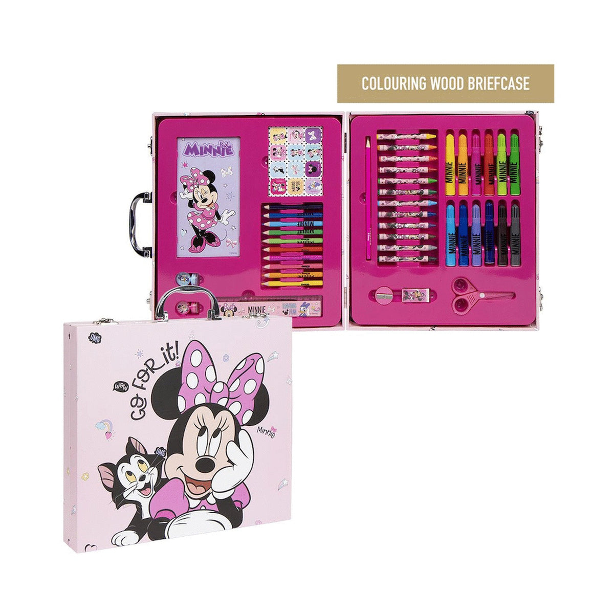 42-Piece Colouring Stationery Briefcase - Minnie Mouse