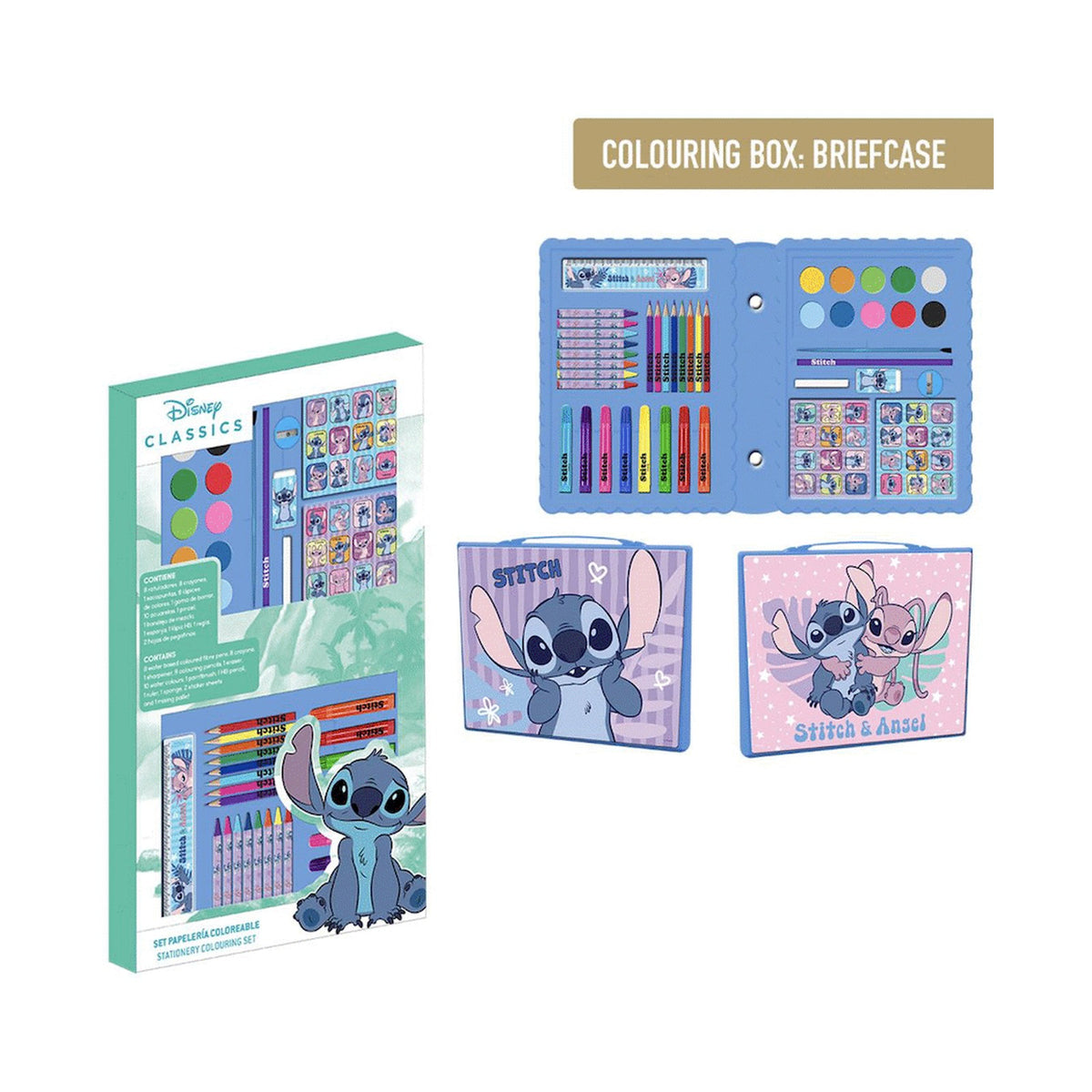 COLOURING STATIONERY SET BOX STITCH