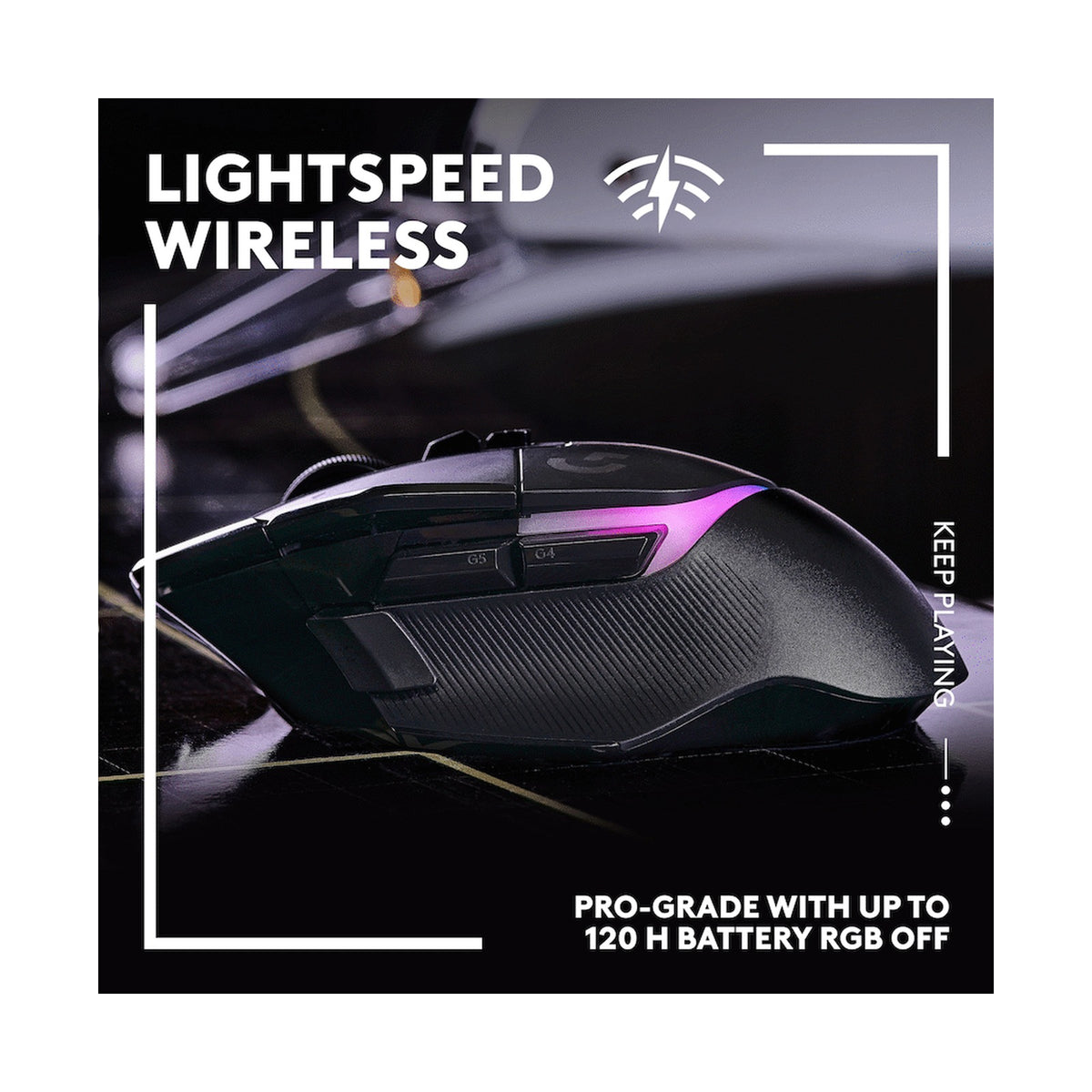 Logitech(R) G502 X PLUS Wireless Gaming Mouse - Black