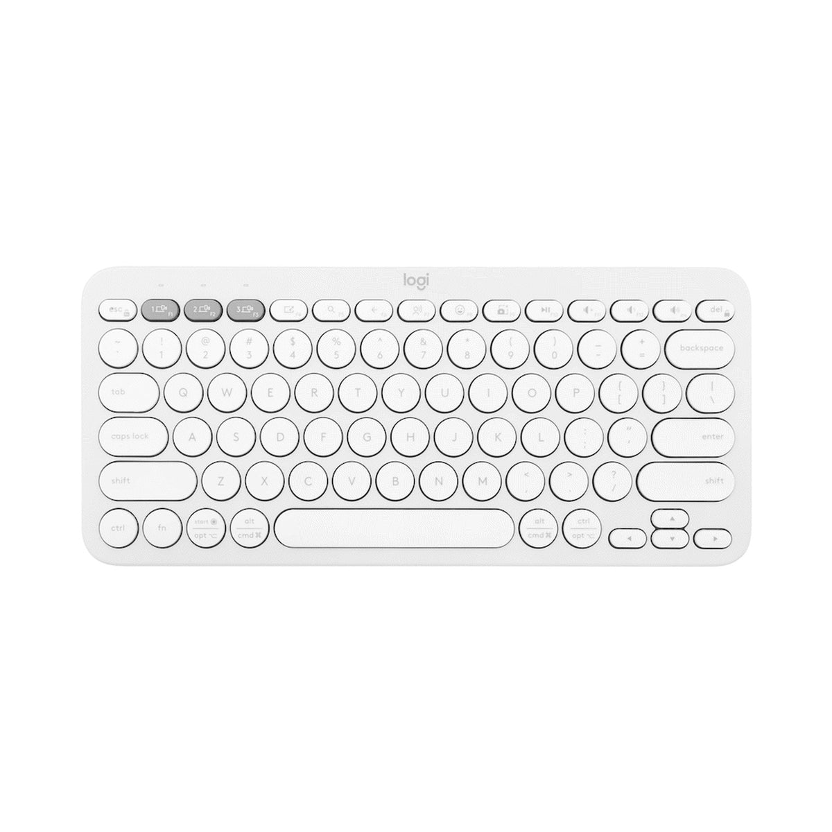 Logitech(R) Pebble Keys 2 K380s - Tonal White