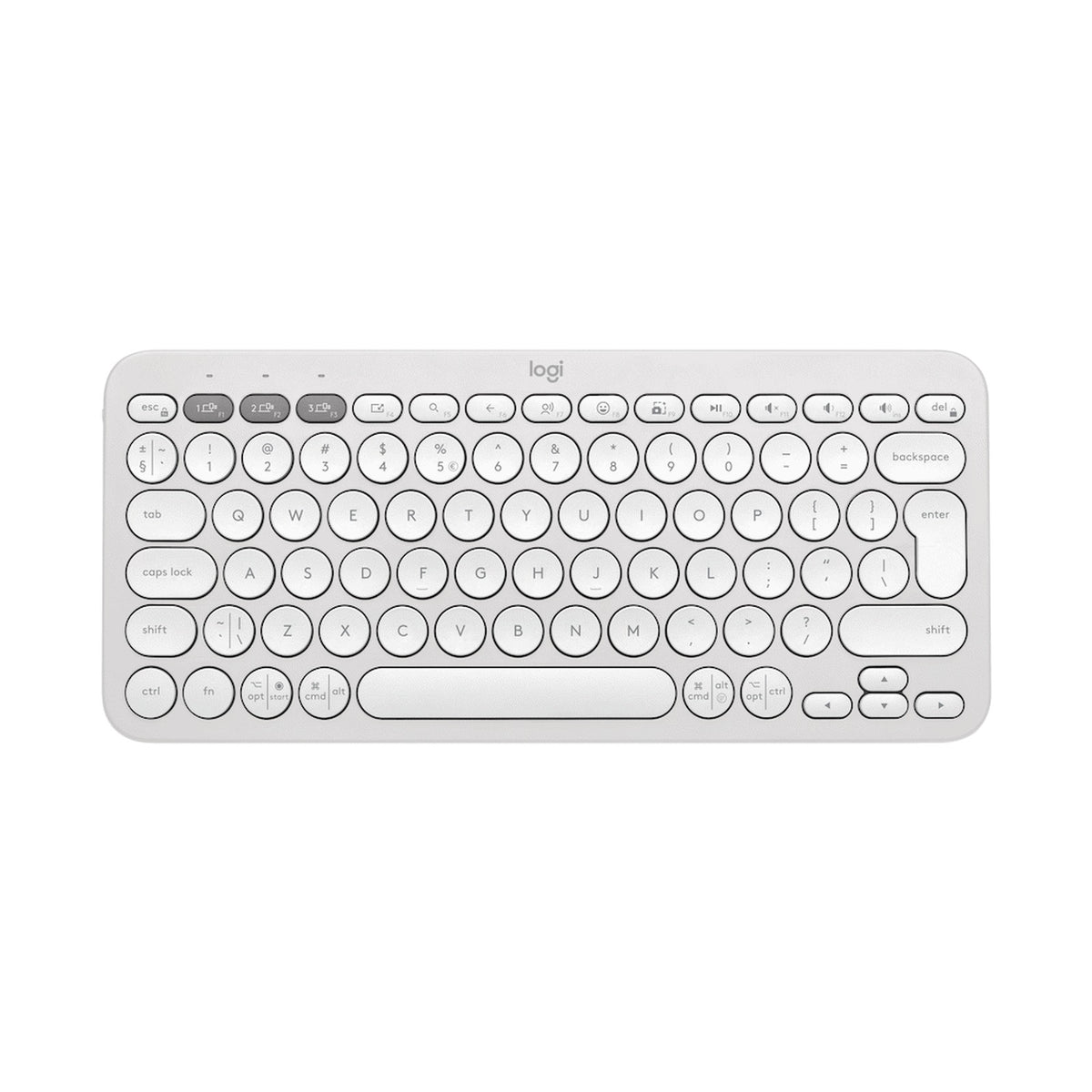 Logitech(R) Pebble Keys 2 K380s - Tonal White