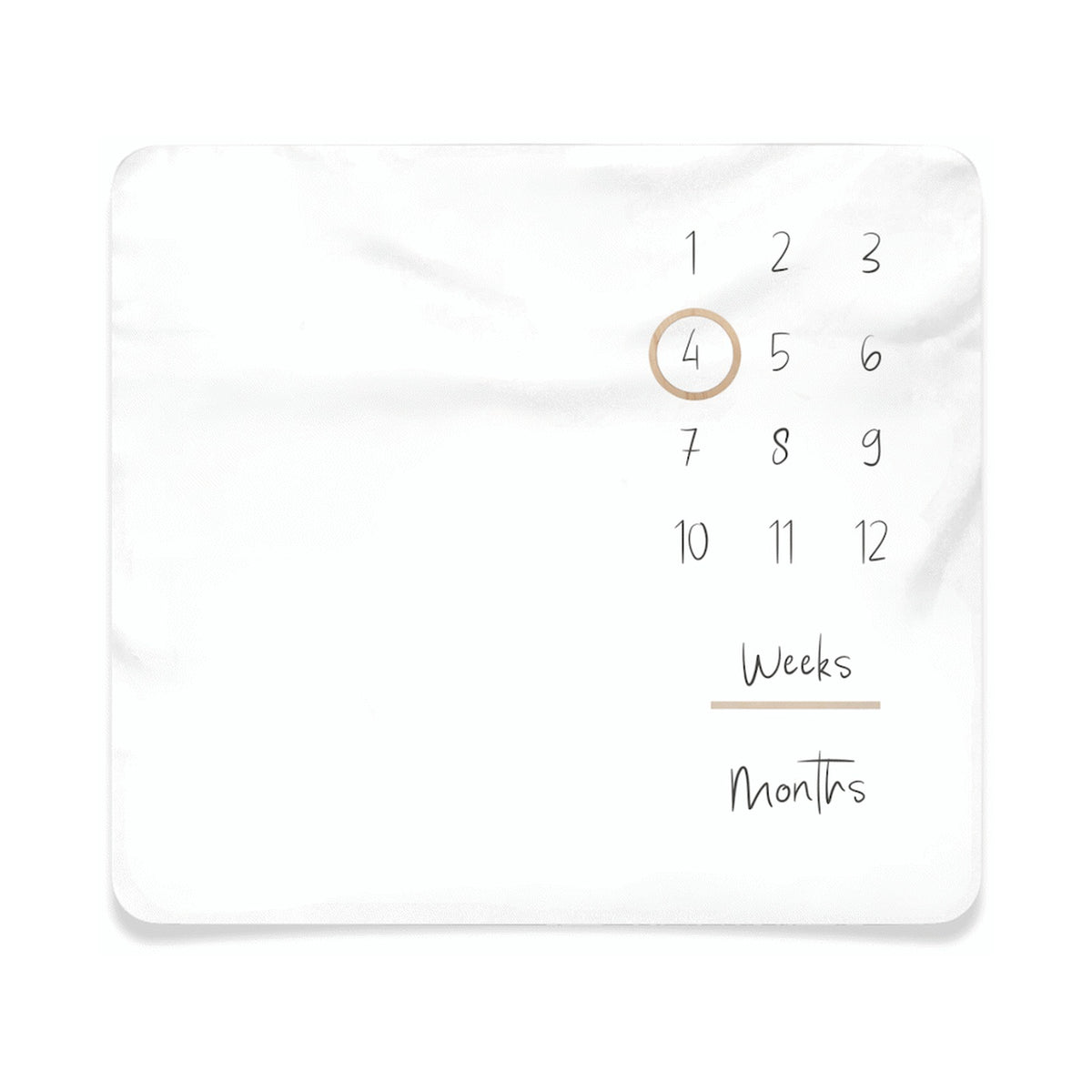 Echo Baby Milestone Blanket - White