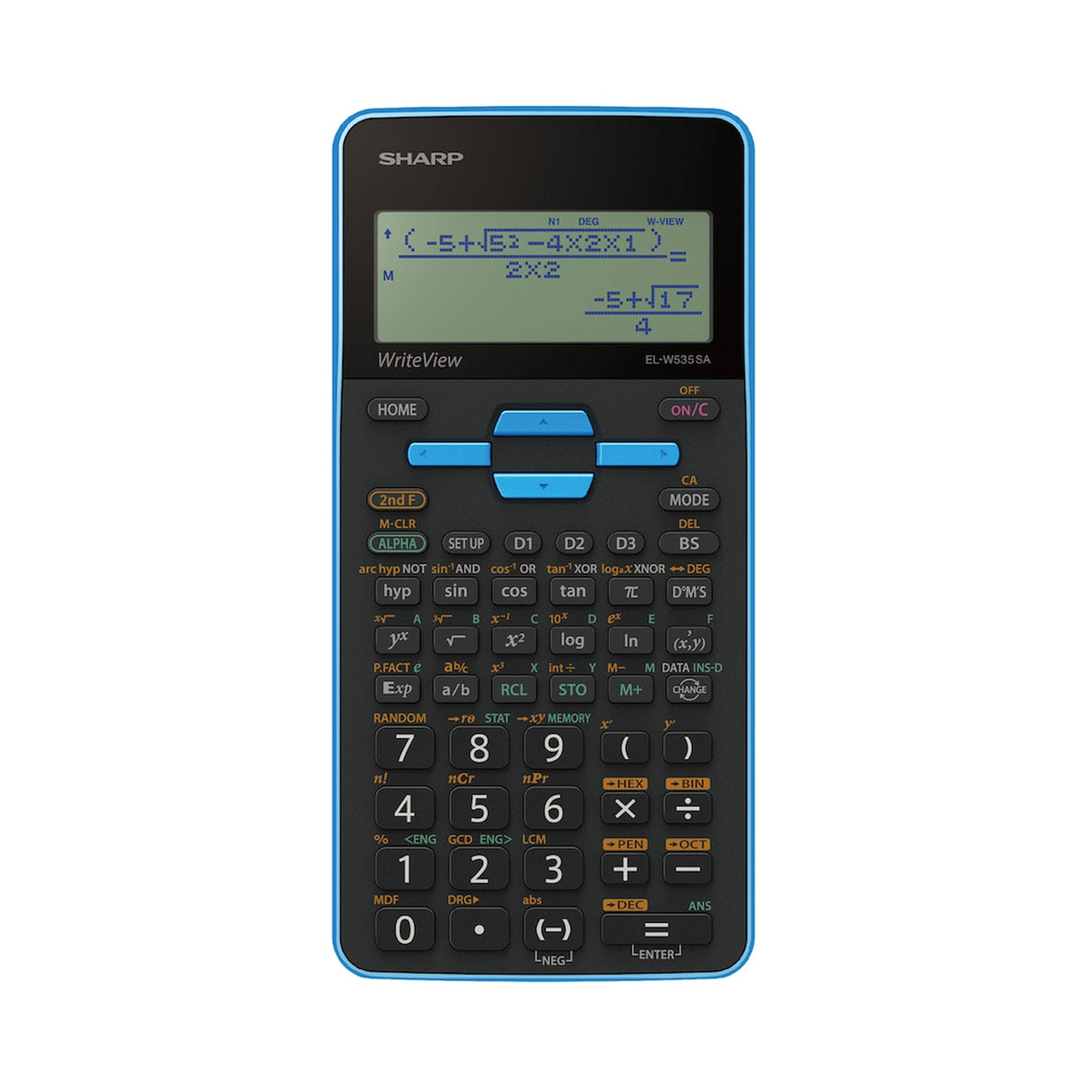 Sharp EL535 Scientific Calculator - 422 Functions- Blue