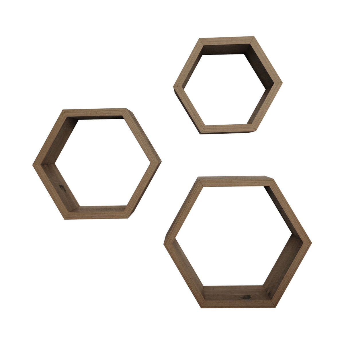Everfurn Poppy Floating Wall Shelves - Set of 3