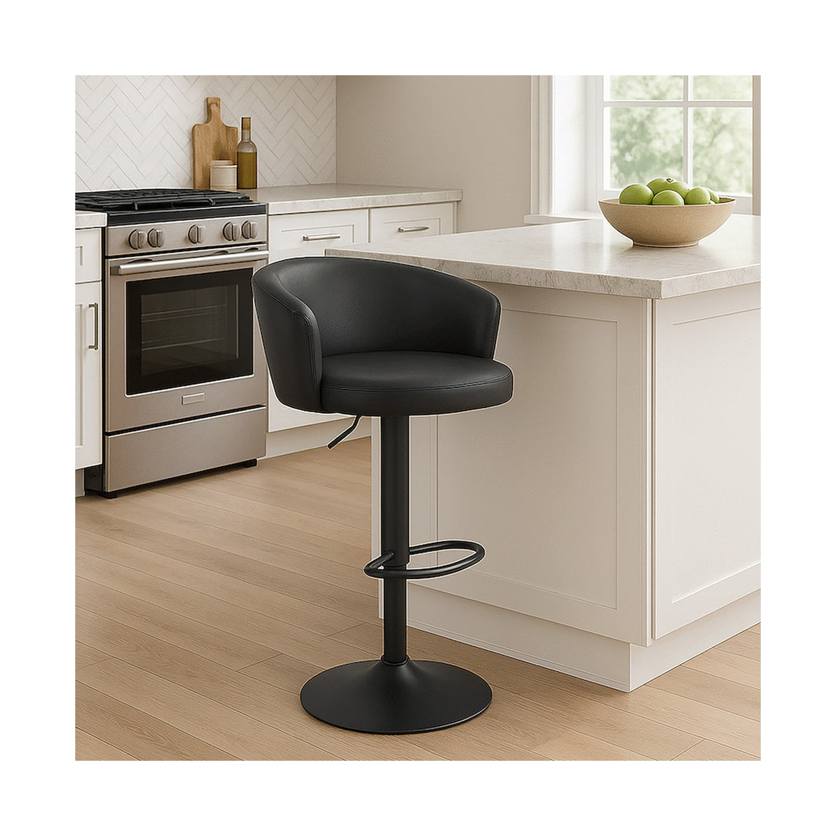 Everfurn Titan Barstool Black - 2 Pack