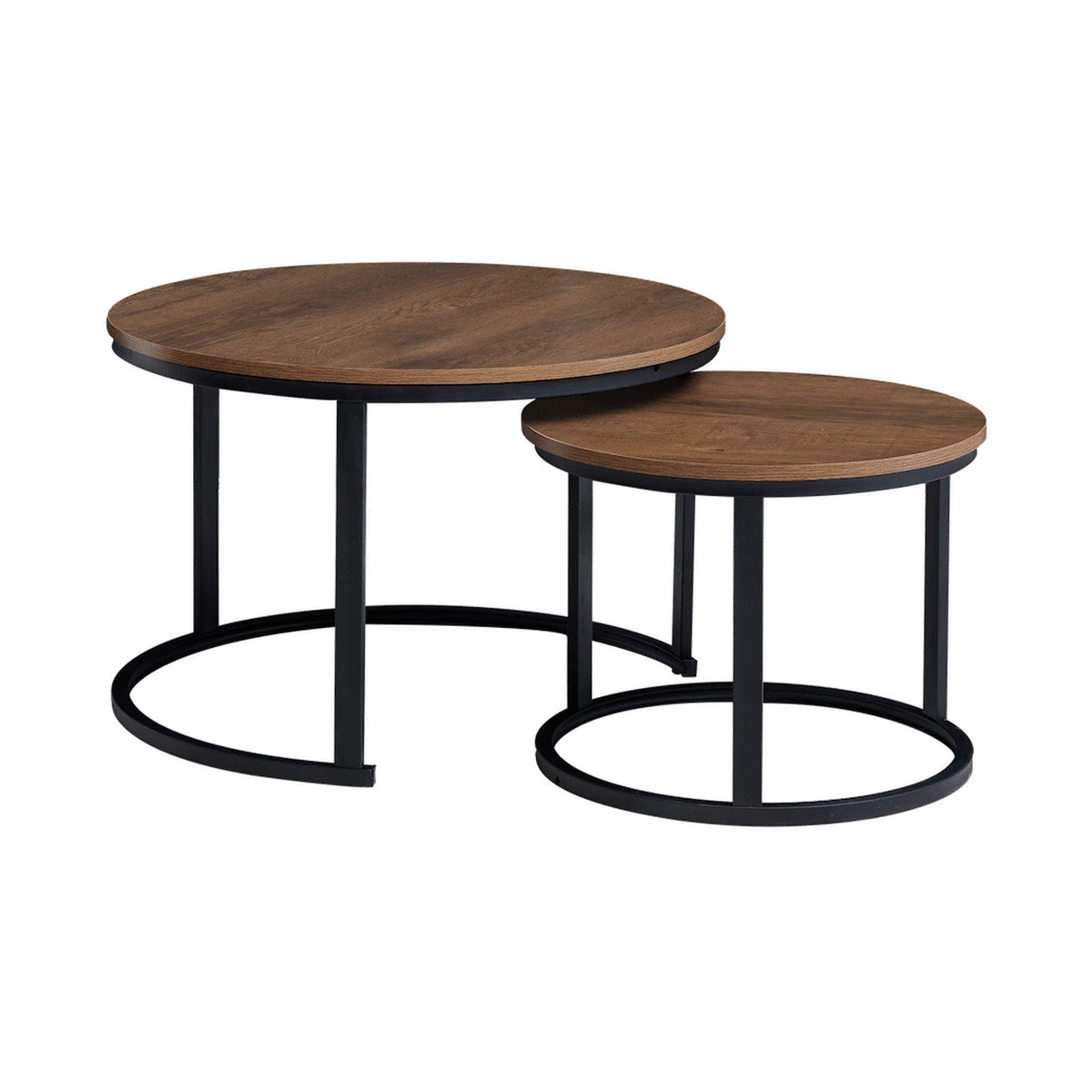 Everfurn Nile Nesting Coffee Table - Mahogany - 2-Piece