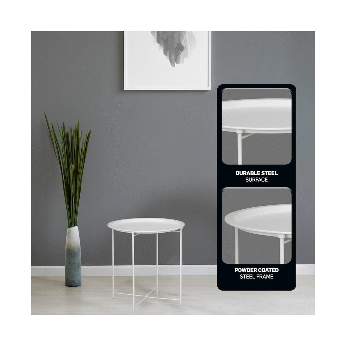 Everfurn Nala Side Table - White