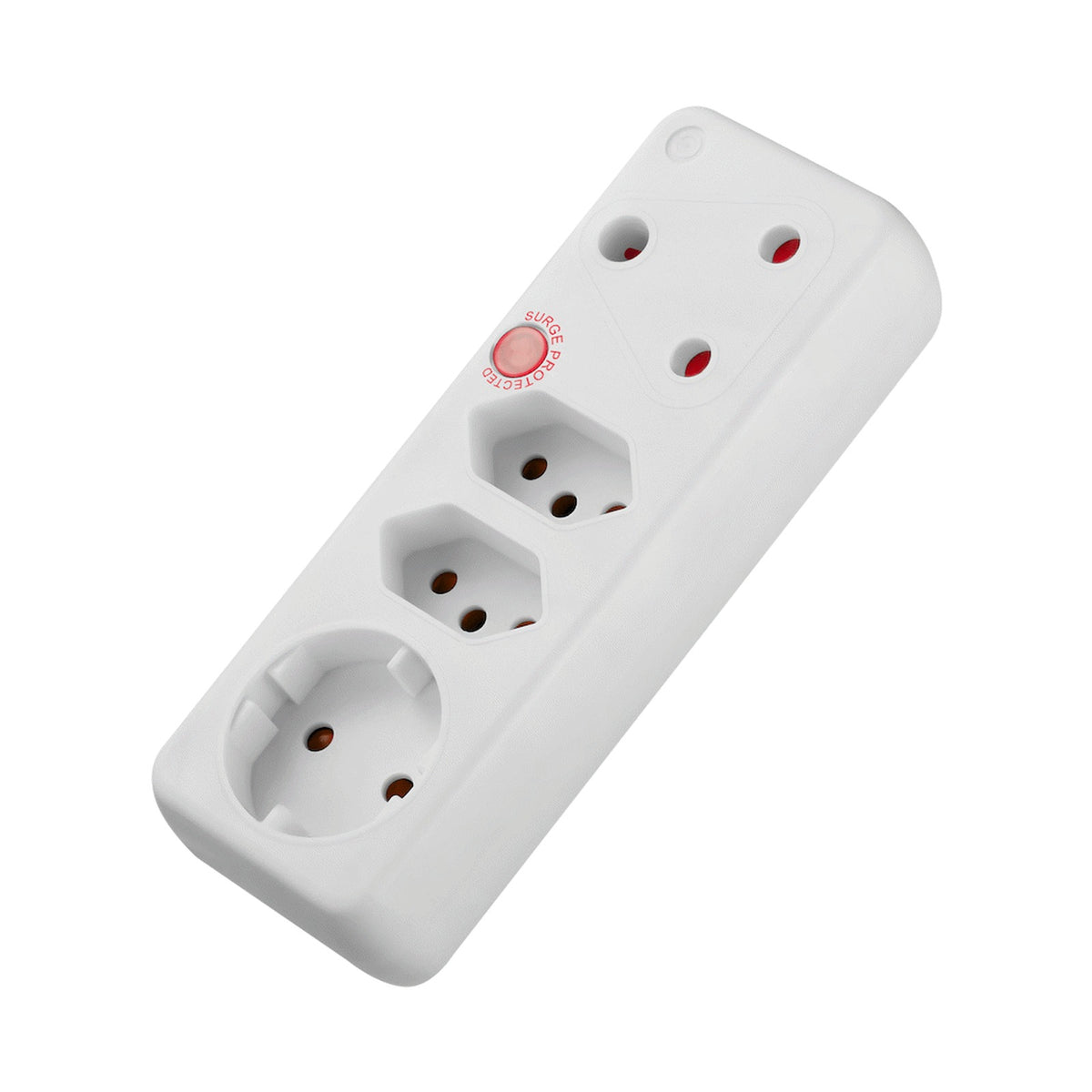 Ellies 4-Way Surge Adaptor with Schuko - WT
