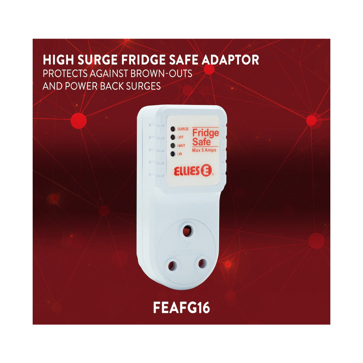 Ellies High Surge Fridge Safe Adaptor