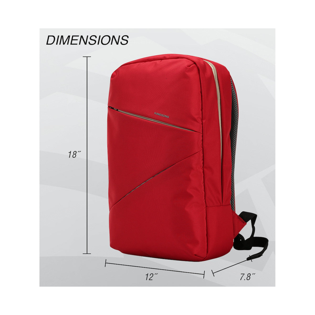 Kingsons Arrow Series Laptop Backpack Red