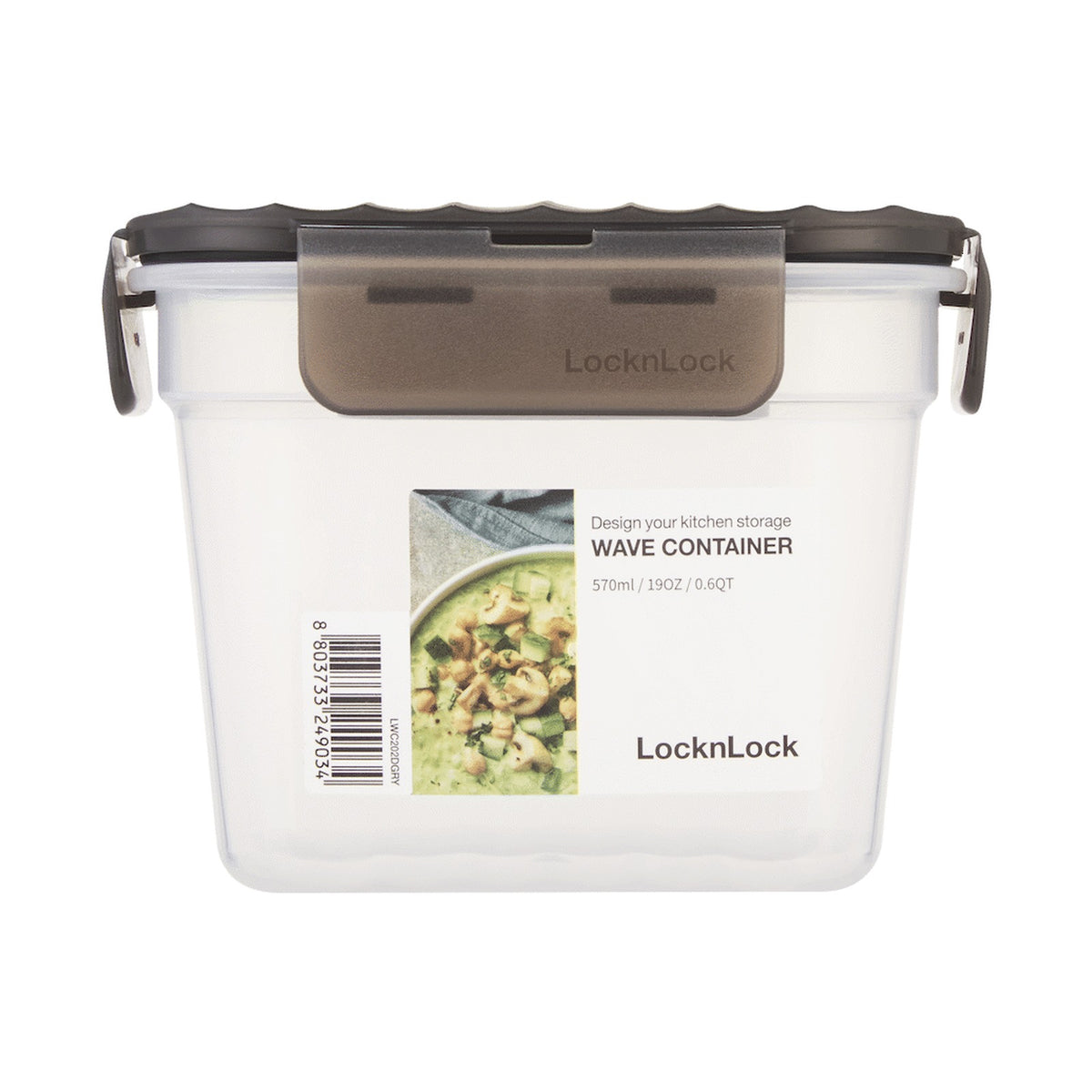 LocknLock Wave container 570ml grey