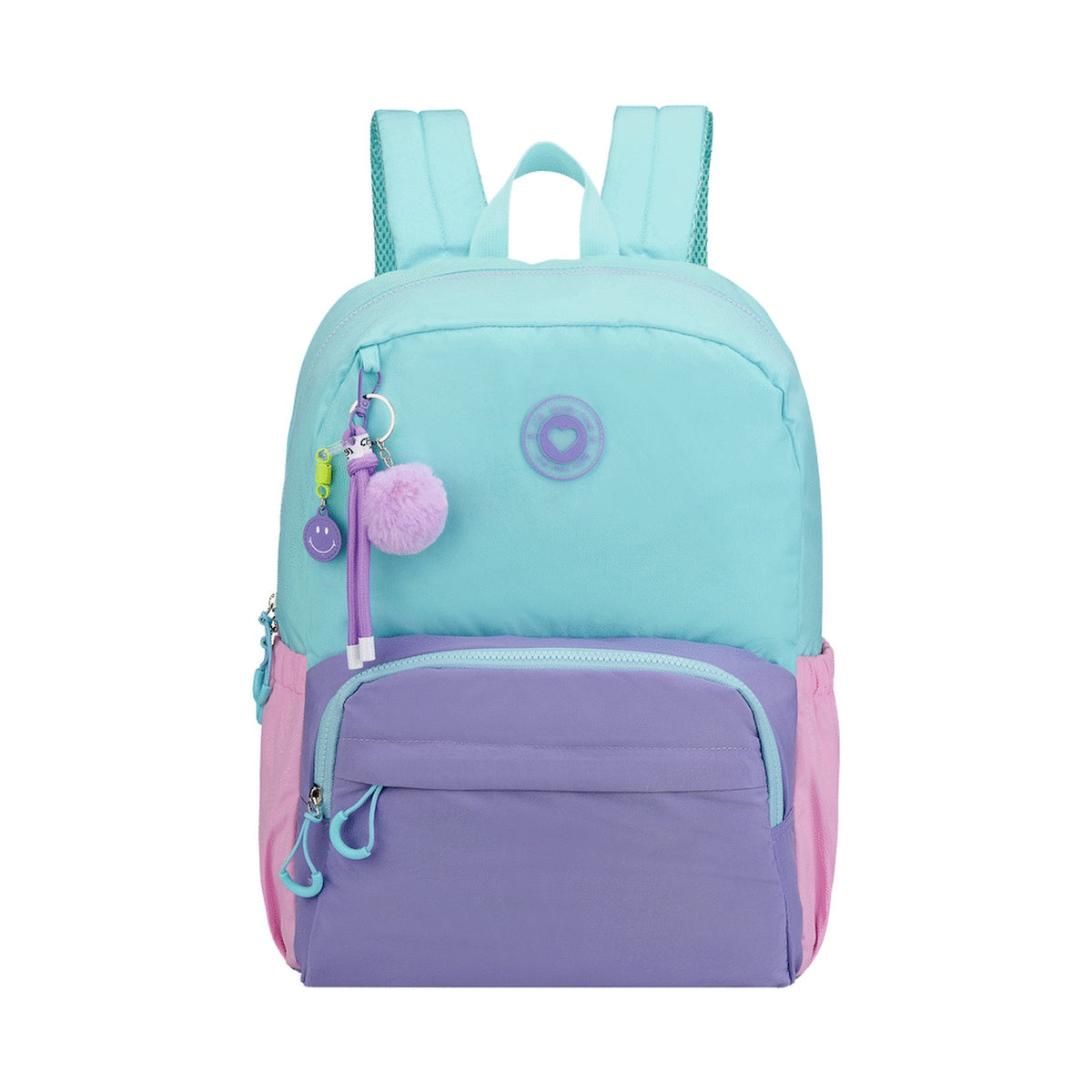 Loop Love Pastel Colour Block Backpack Mint