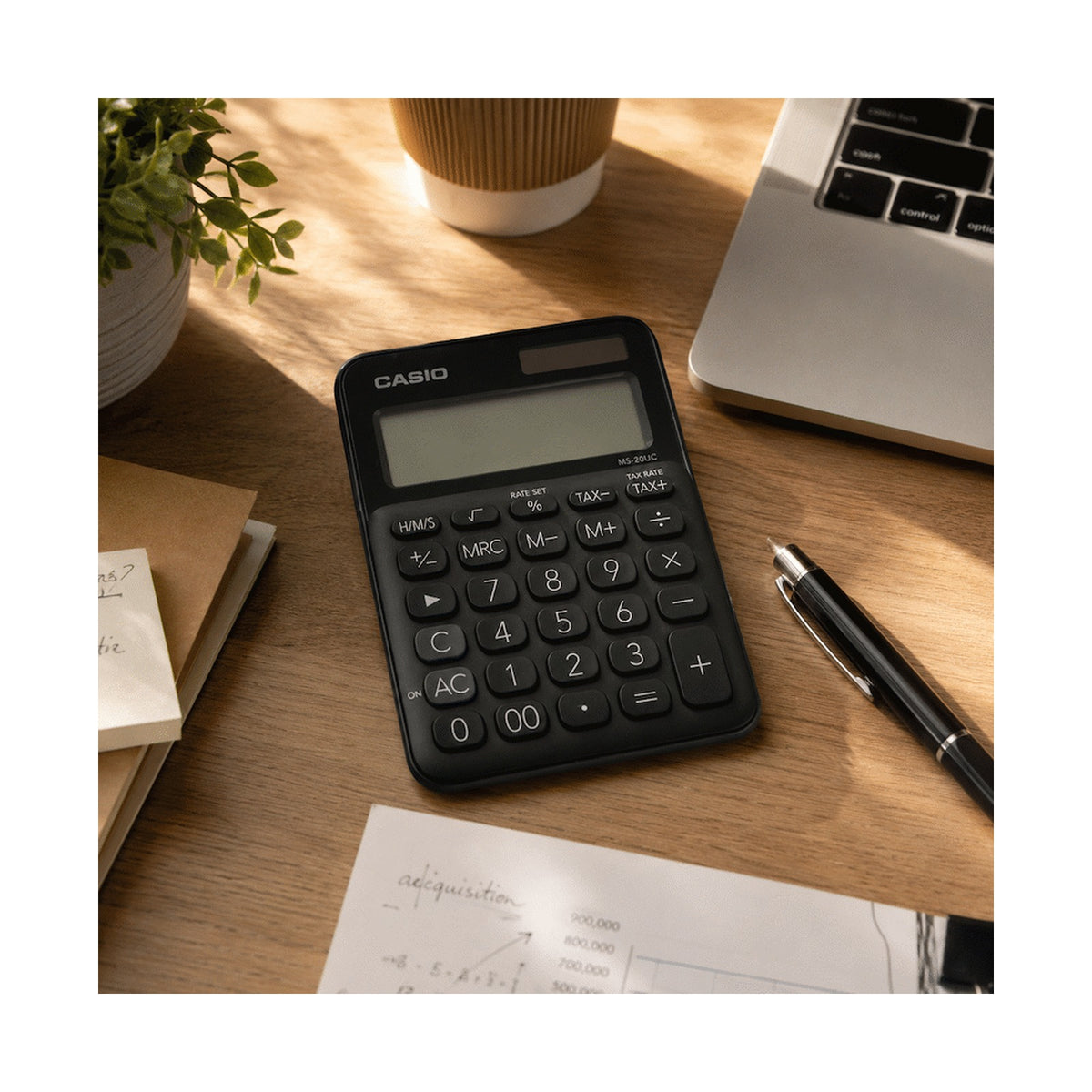 Casio MS-20UC - Desktop Calculator 12-Digit - Black
