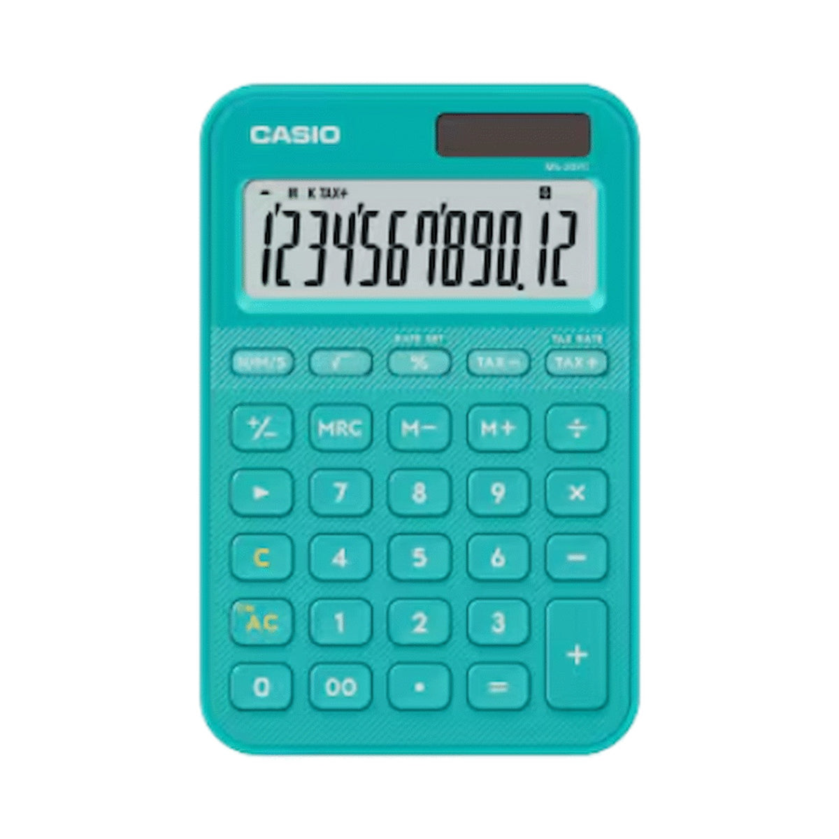 Casio MS-20YC 12 Digit Calculator Turquoise