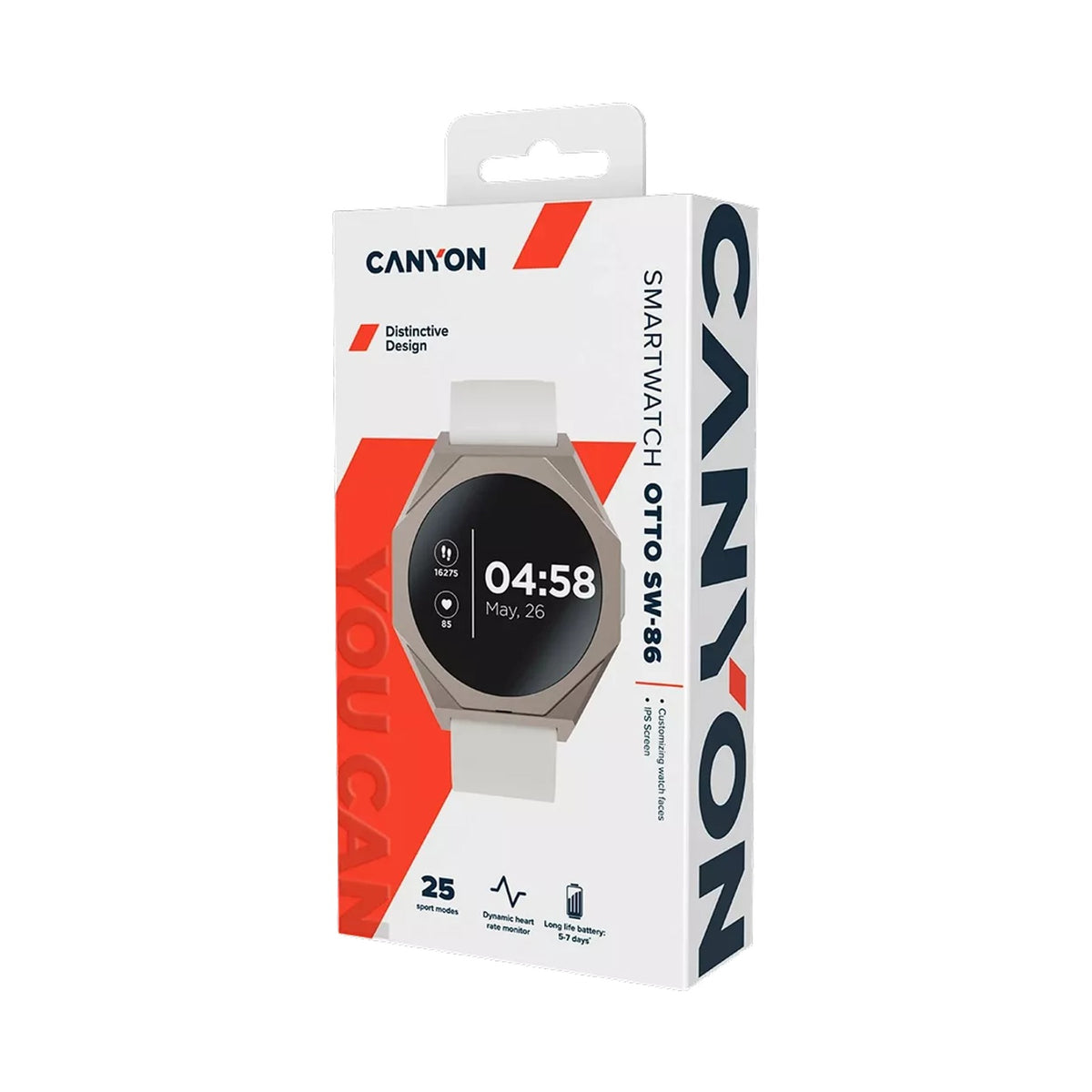 Canyon Smartwatch Otto SW-86 Silver CNS-SW86SS