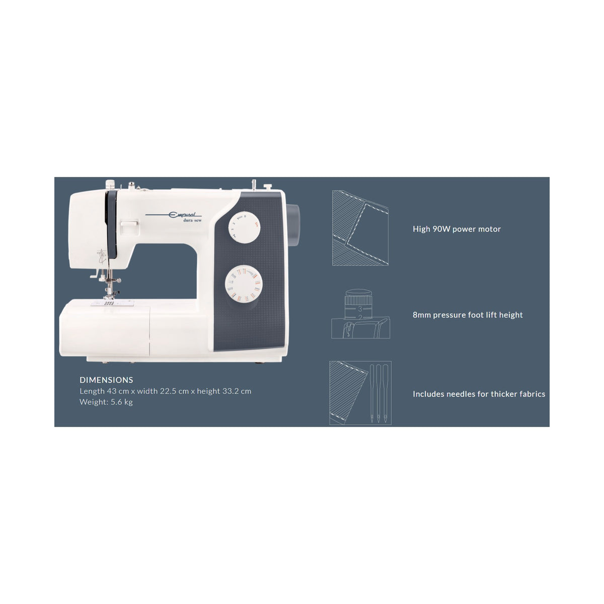 Empisal Dura-Sew Sewing Machine EDSM56