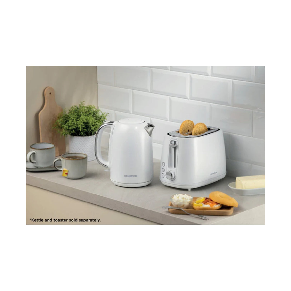 Kenwood Elementa Stainless Steel Electric Kettle - Matt White ZJM37.000WH