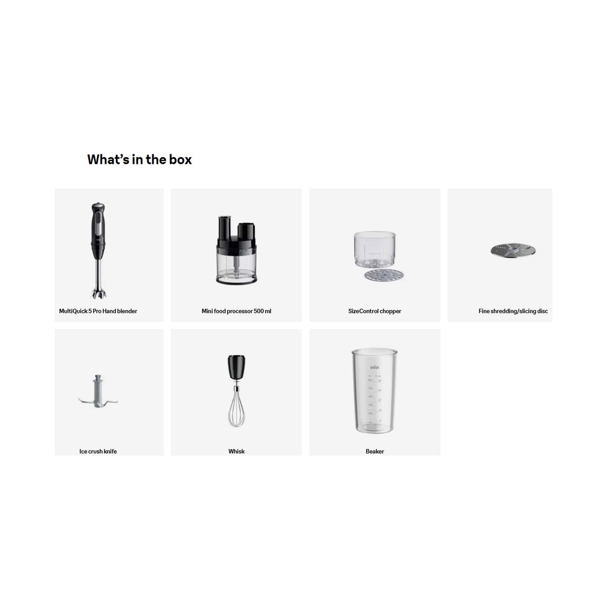Braun Hand Blender MultiQuick 5 Pro 5 MQ55755M