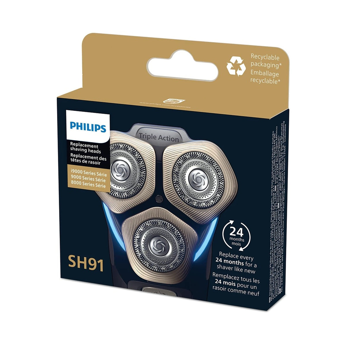 Philips Shaver Series 9000 Replacement Heads SH91/50