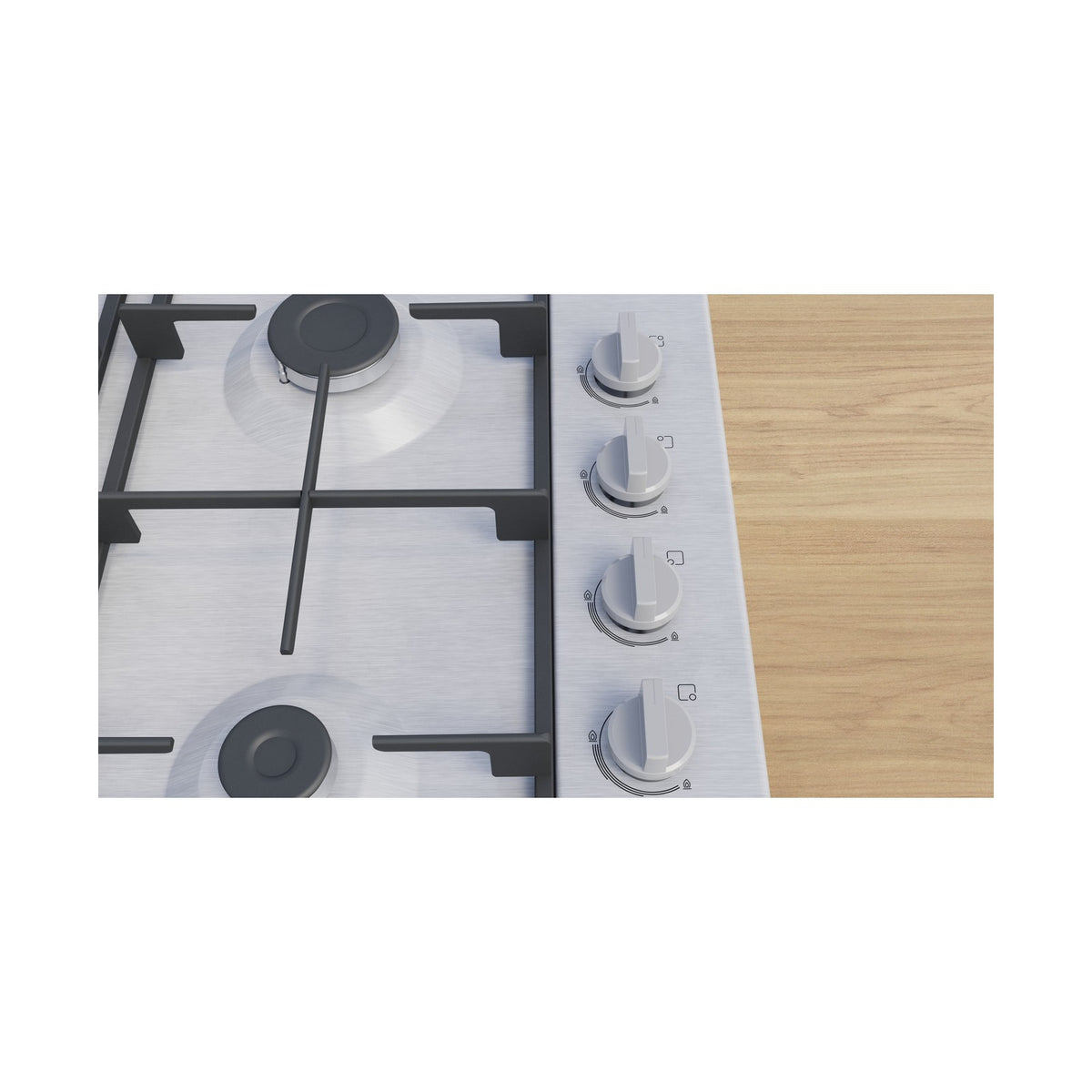 Bosch Series 2 Gas Hob 60cm Stainless steel PBP6C5K60M