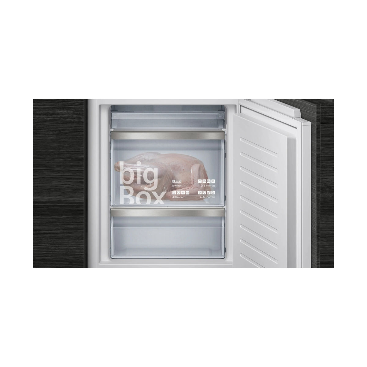 Siemens iQ500 265L Built in Fridge freezer with Freezer at Bottom 177 x 55cm KI86SAF30U
