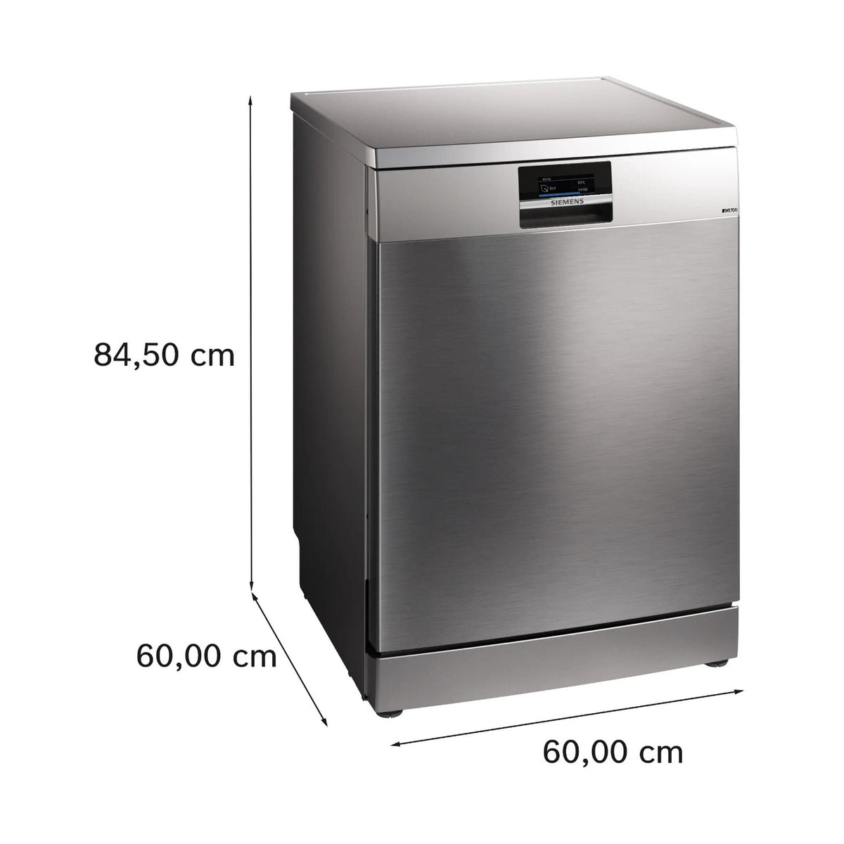 Siemens iQ700 Freestanding 14 Place Dishwasher 60cm Brushed Steel SN27ZI04CZ