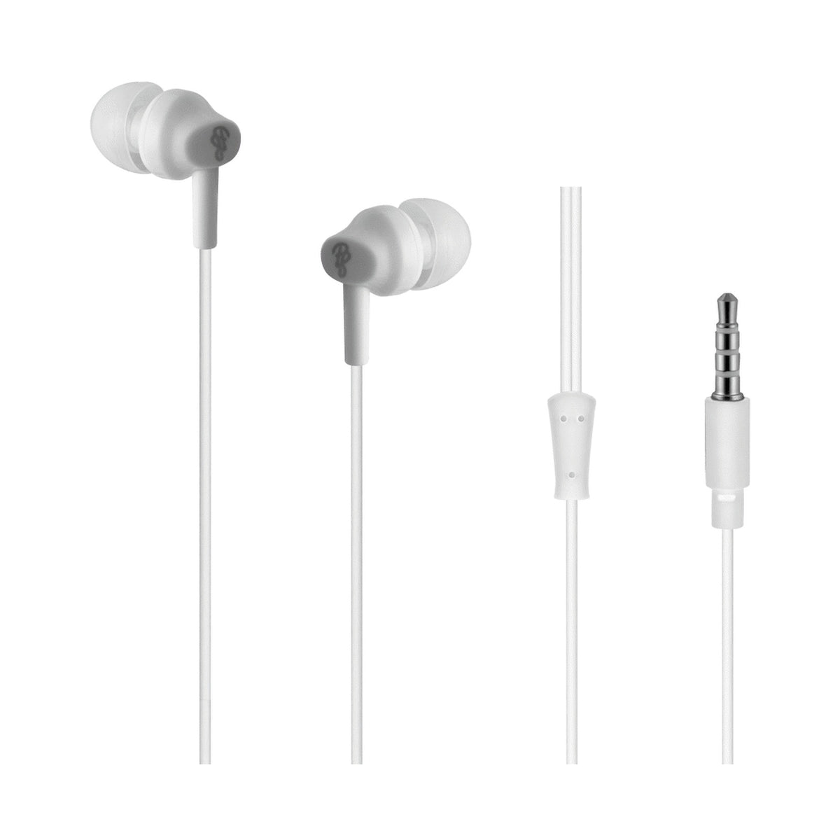 Pro Bass Genesis Series 3.5mm Wired Earphones (No Mic) - White