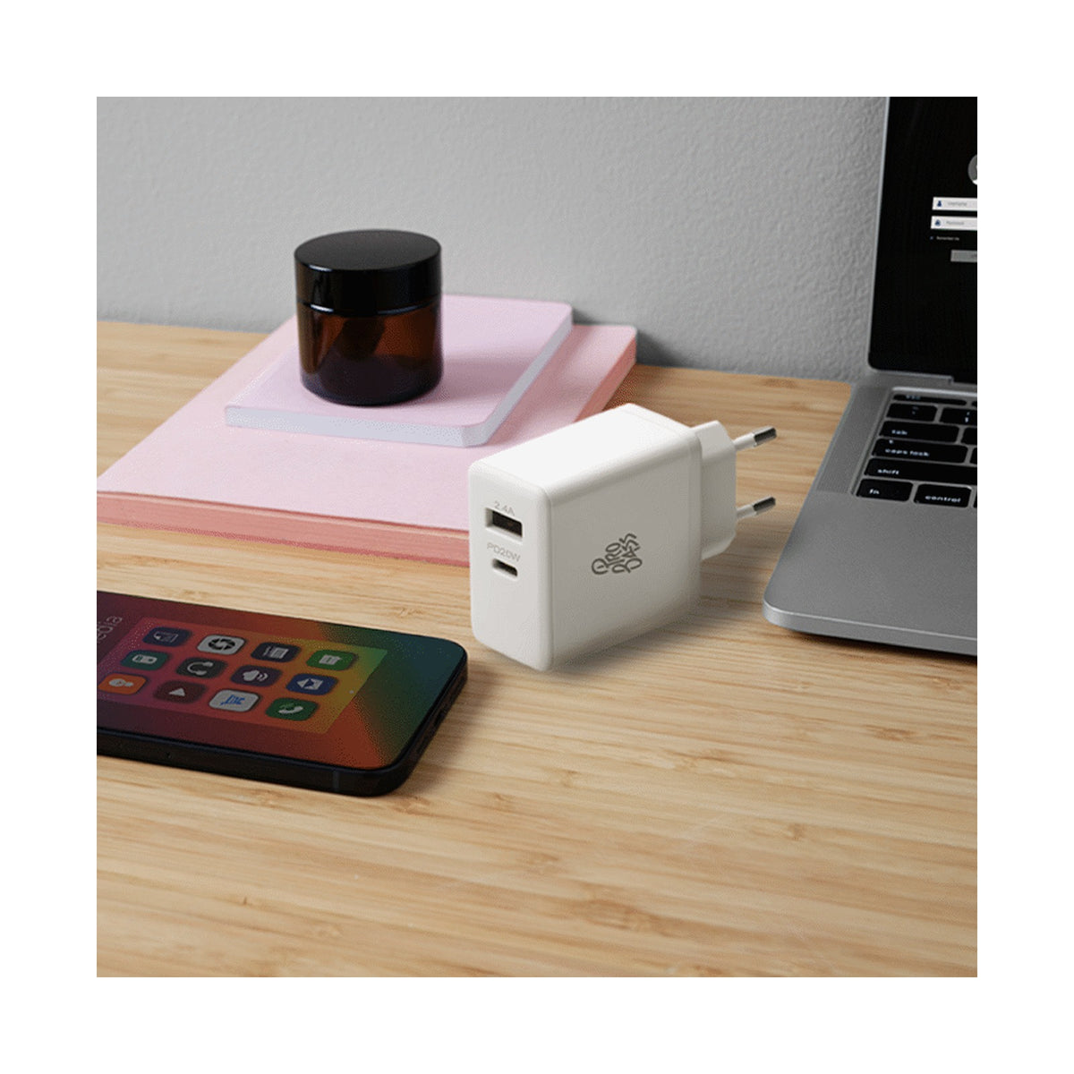 Pro Bass RapidCharge Series 32w Dual USB and Type-C Wall Charger