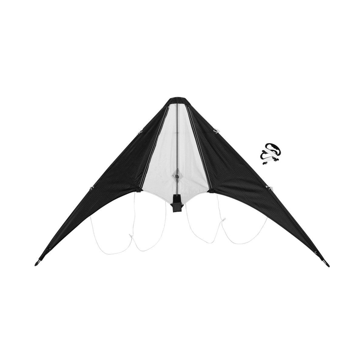 Quest Stitching Delta Stunt Kite 110cm - Black