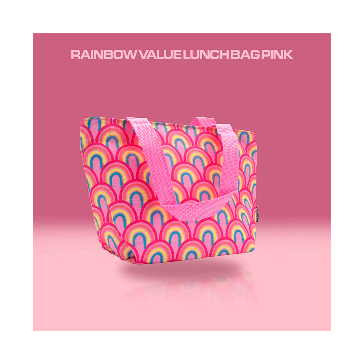 Quest Rainbow Value Lunch Bag - Pink