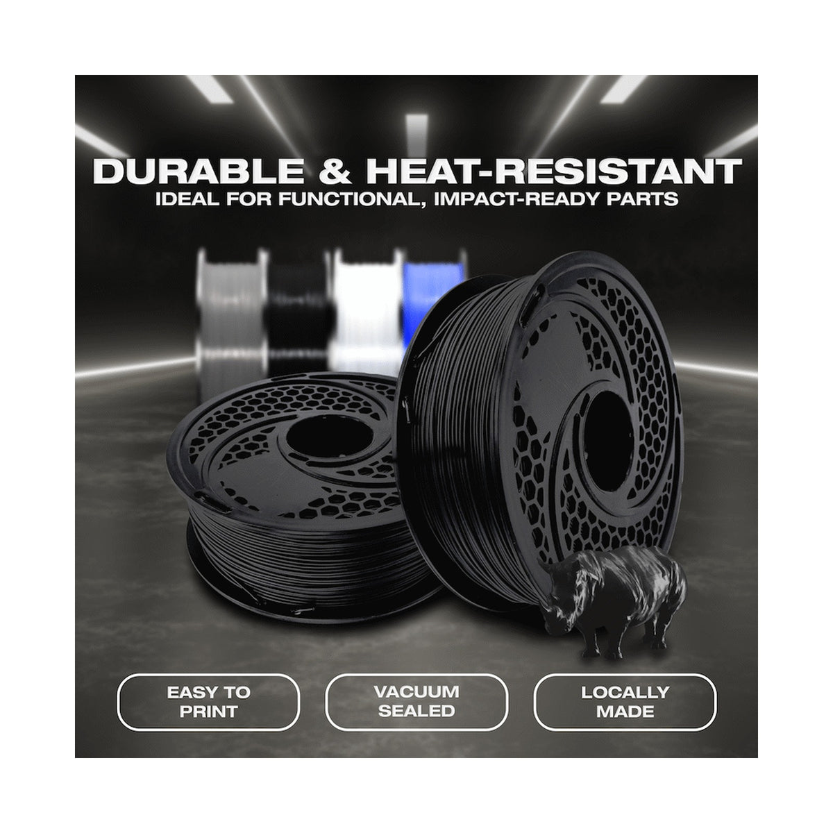 SA Filament ABS Premium Filament 1kg - Black