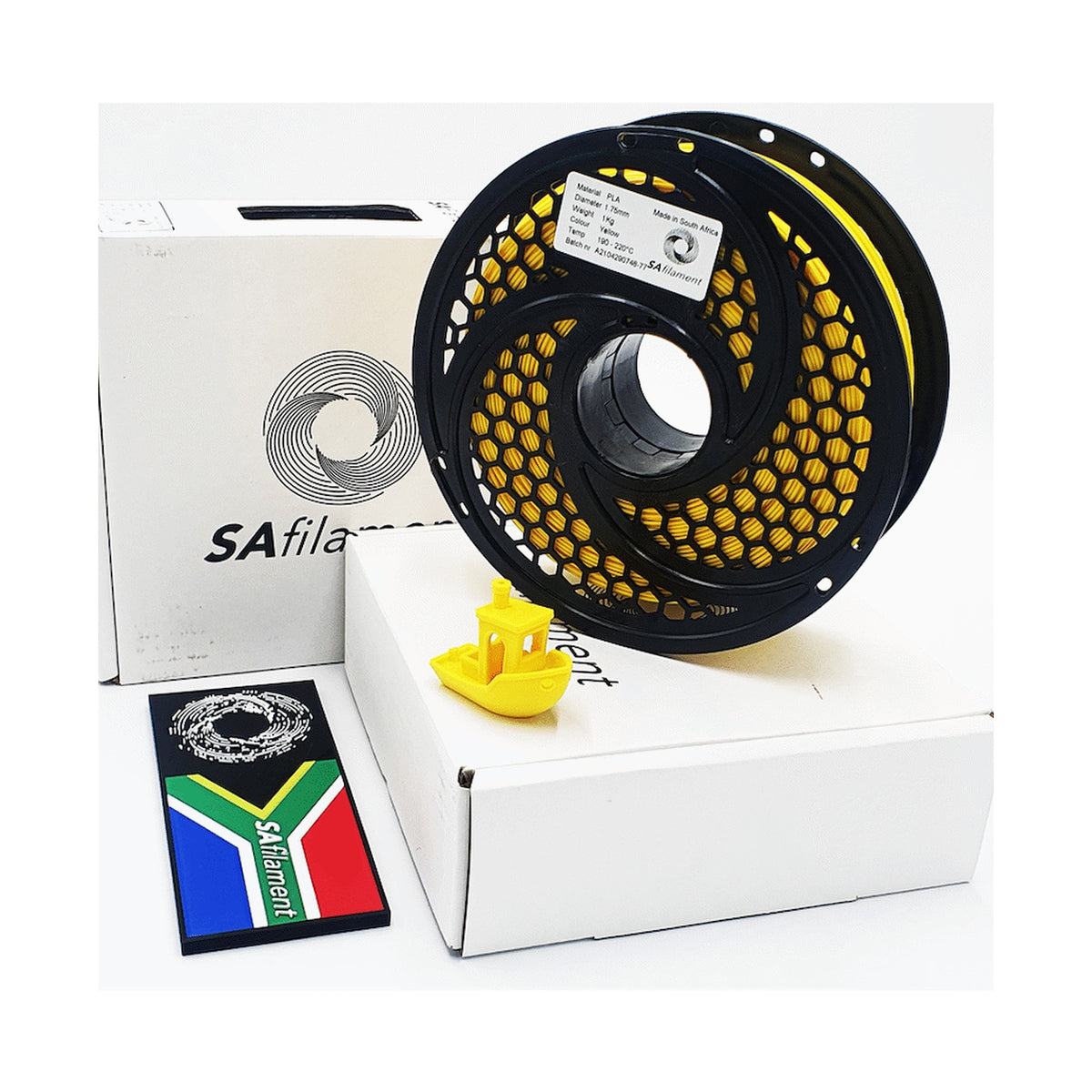 PLA Yellow Filament 1kg, 1.75mm