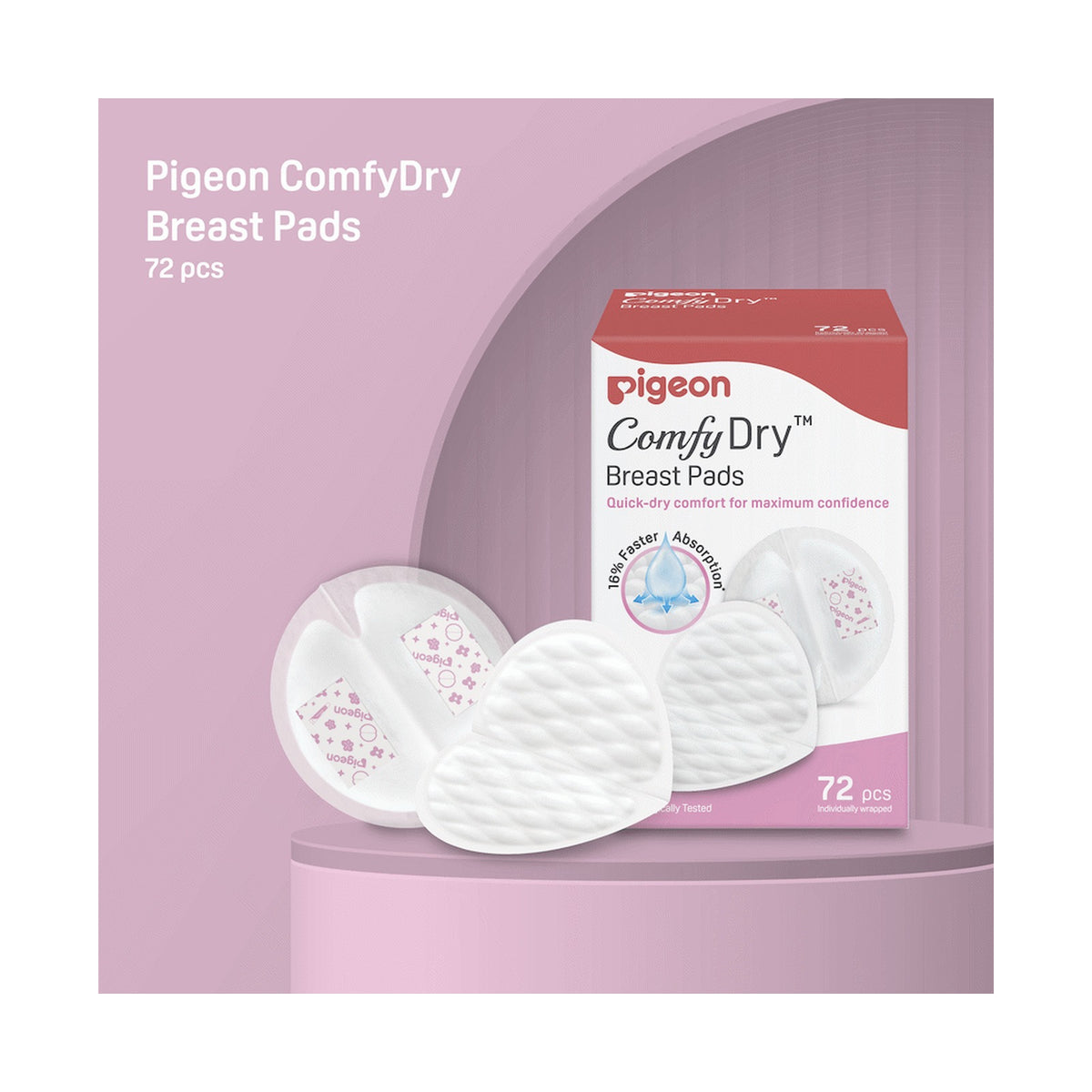 Pigeon Comfydry Breast Pads 72 pcs