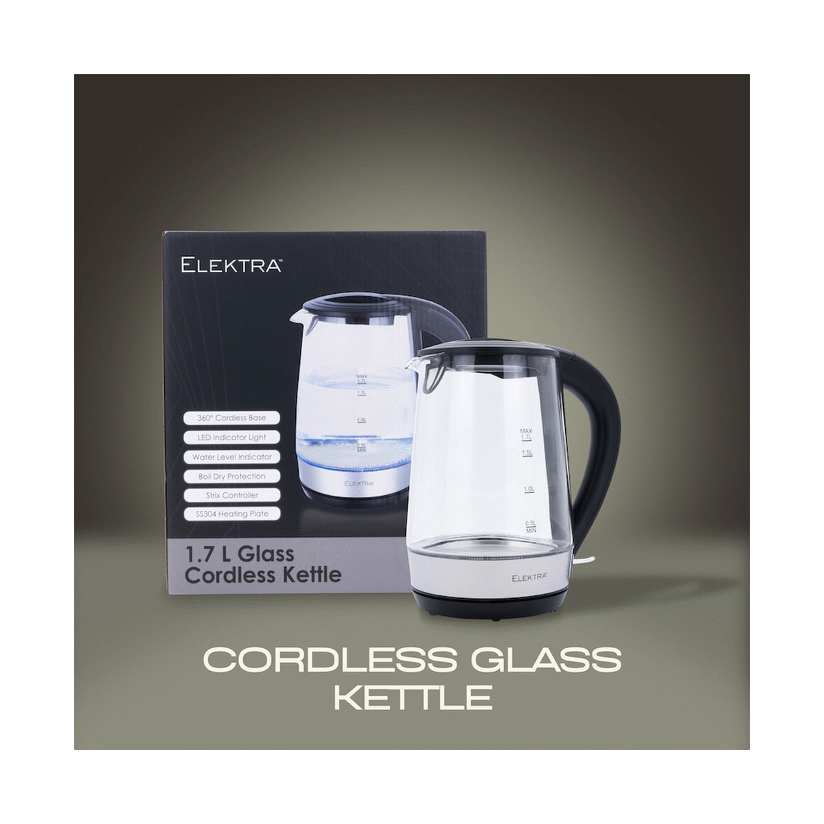 Elektra - 1.7l Glass Kettle