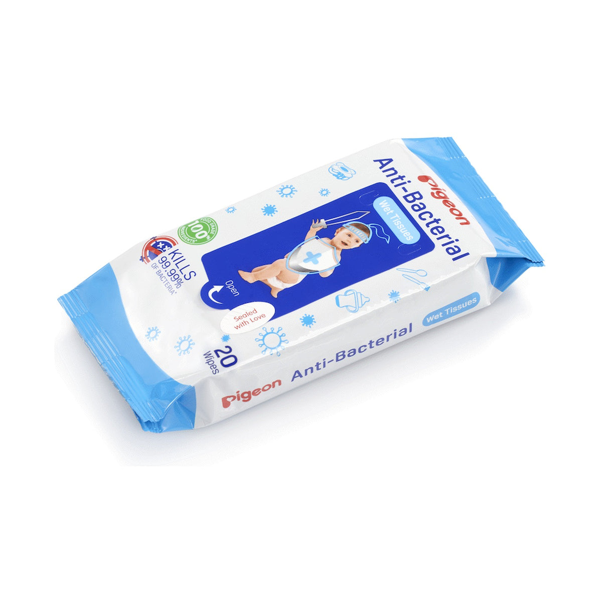 Pigeon - Anti-Bacterial Wipes 20's