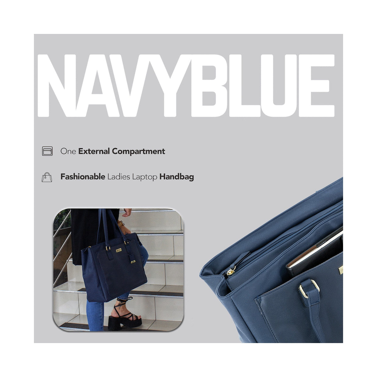 SupaNova Coco 14.1' Ladies Laptop Bag - Navy