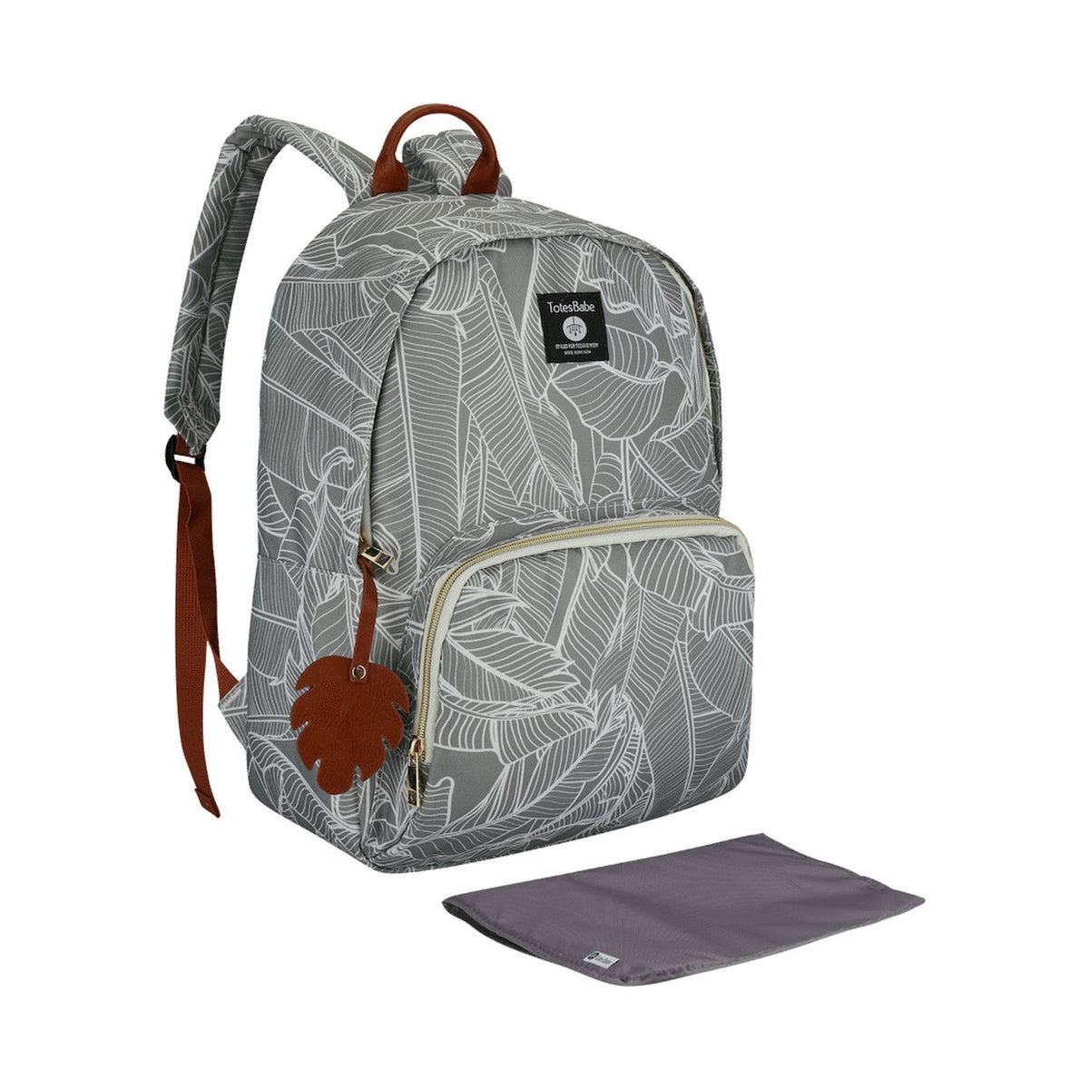 Totes Babe Selva Diaper Backpack Botanical Sage