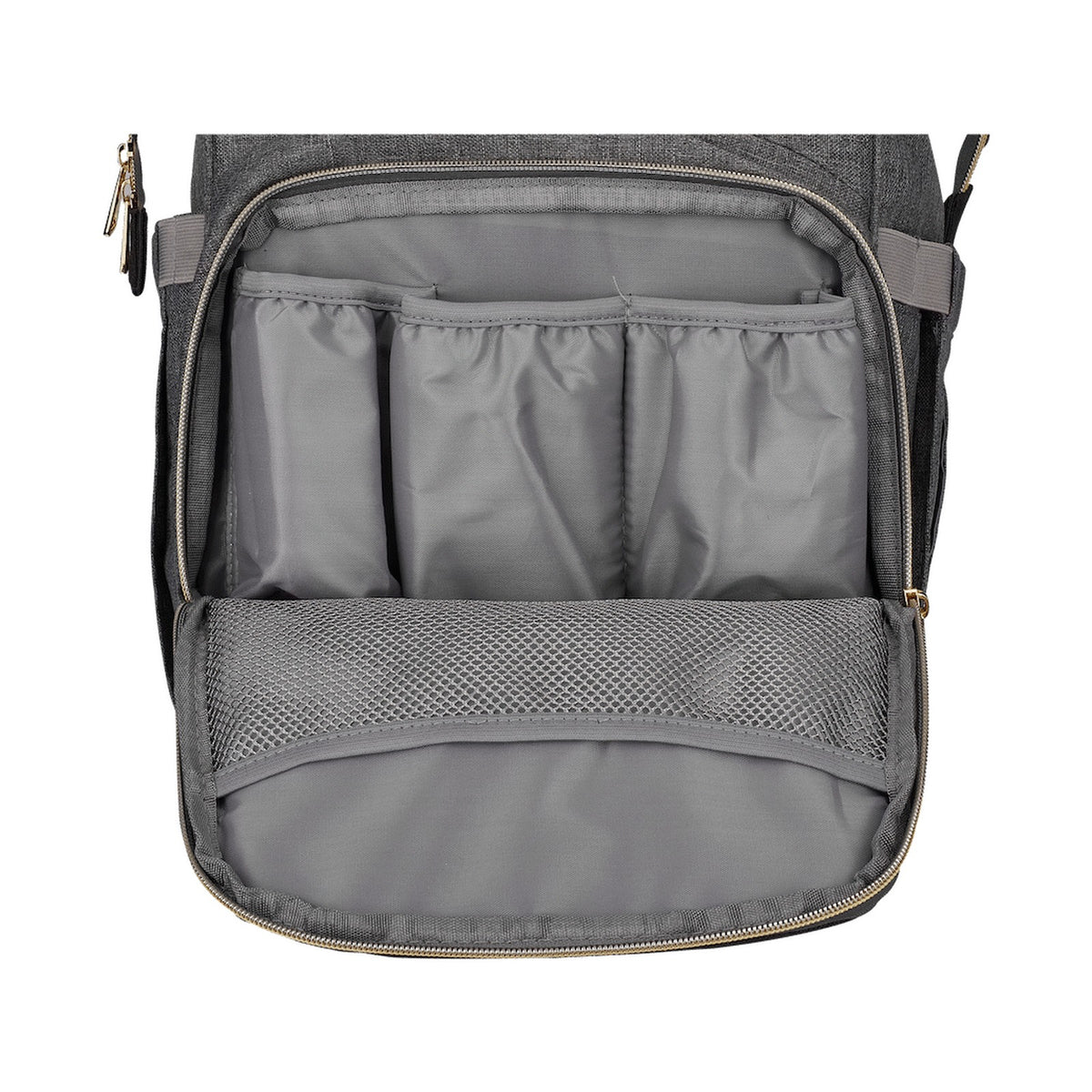 Totes Babe Alma Diaper Backpack Colourblock - Grey/Charcoal