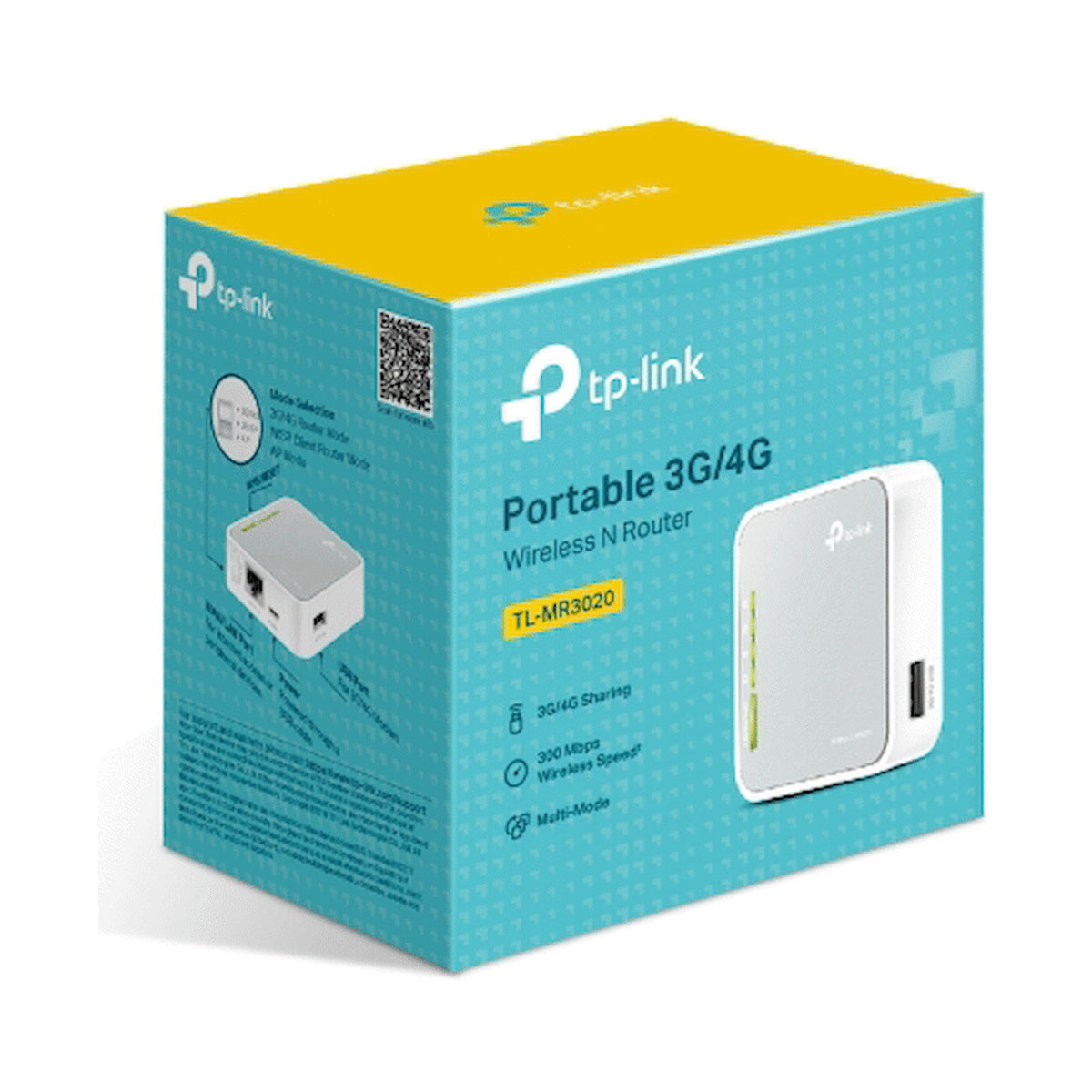 TP-Link TL-MR3020 N300 Wireless Dual-Band 4G LTE Router