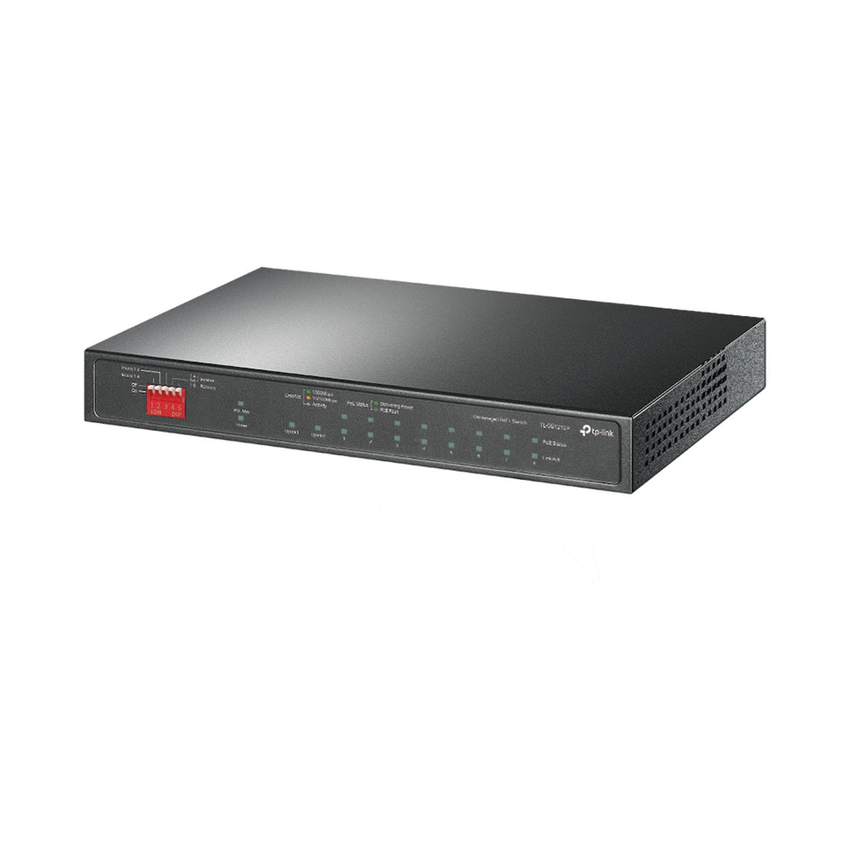 TP-Link TL-SG1210P 10-Port Gigabit Desktop Switch with 8-Port PoE+