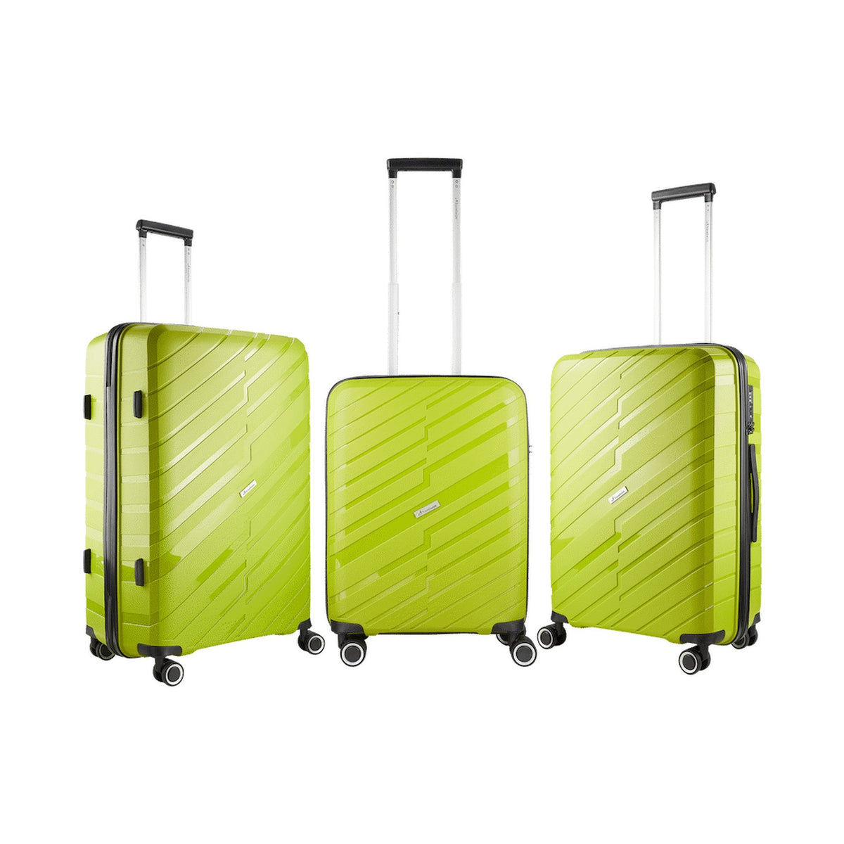 Travelwize Java PP 4-Wheel Spinner 55cm Luggage - Lime