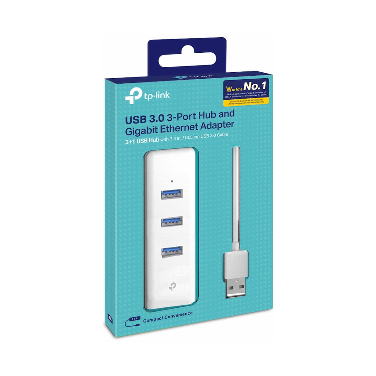TP-Link UE330 USB 3.0 to Gigabit Ethernet Network Adapter with 3-Port USB 3.0 Hub