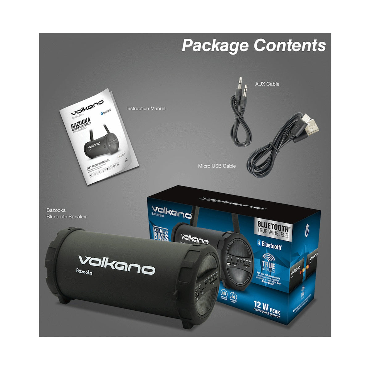 Volkano Bazooka Speaker