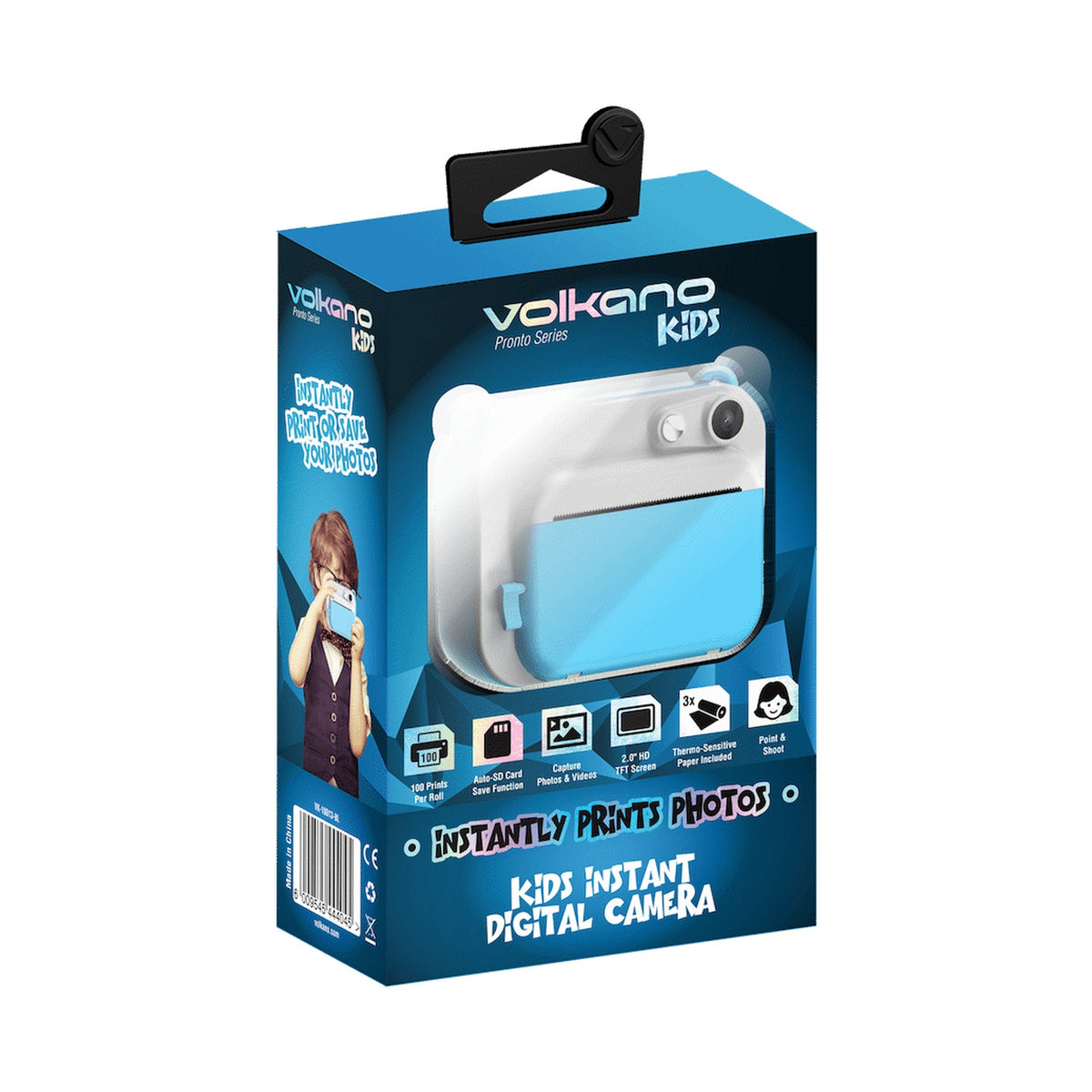 Volkano Kids Pronto Series Instant Digital Camera - Blue