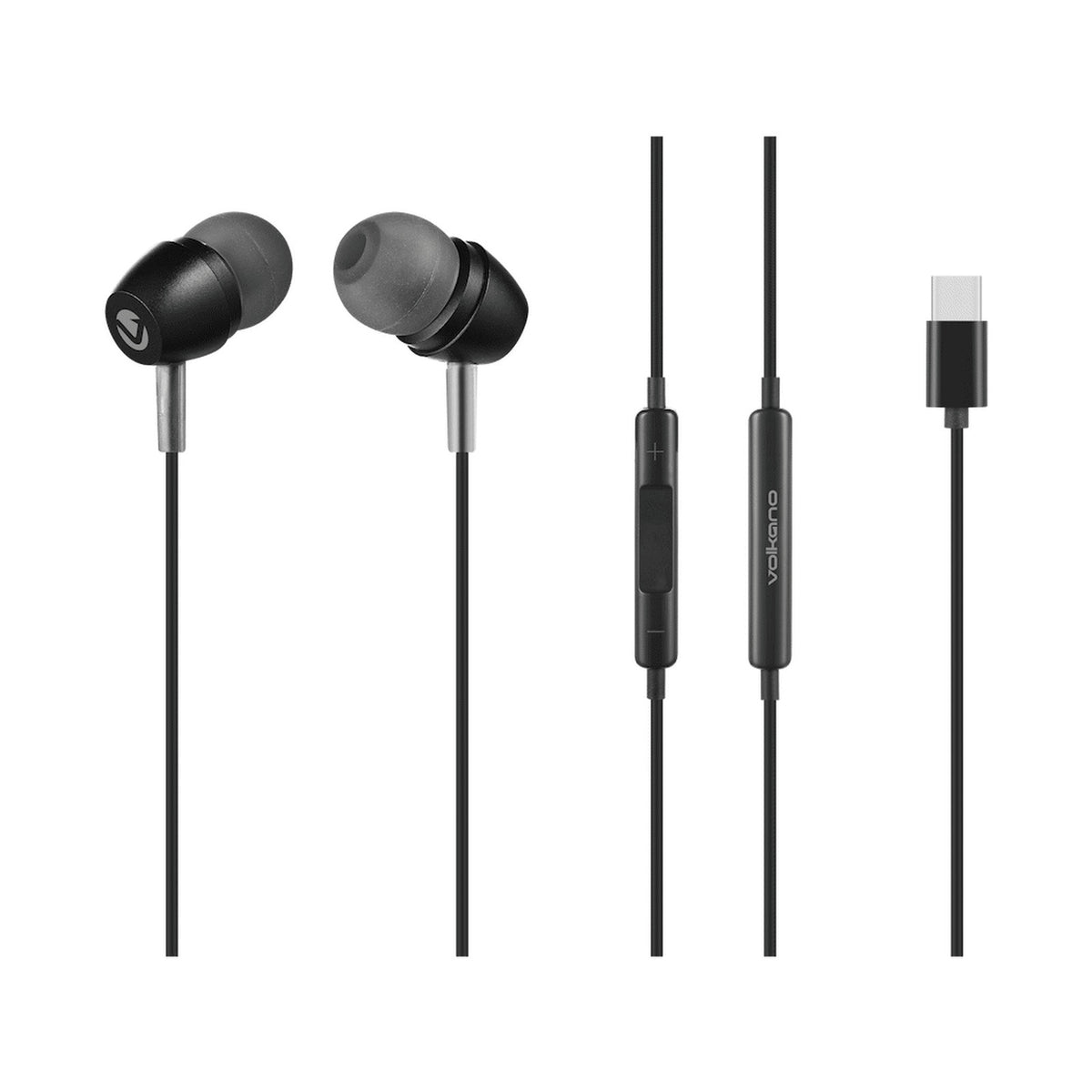 Volkano Prism 3 Series Type-C Earphone - Black