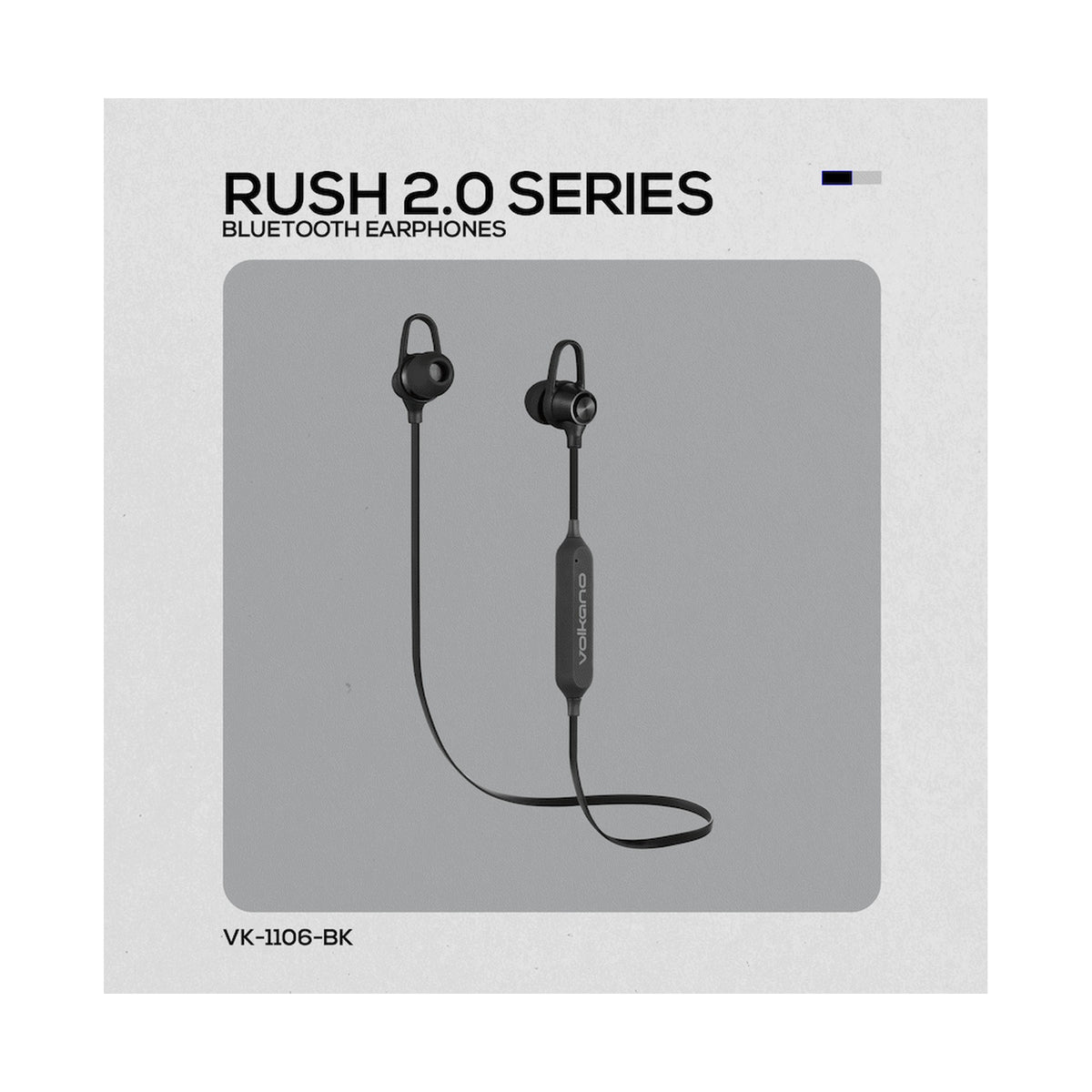 Volkano Rush 2.0 Bluetooth Earphones - Black