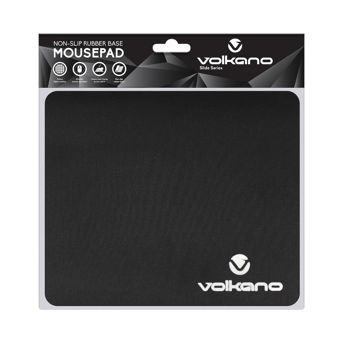 Volkano Slide Series Mouse Pad 220x180x3mm - Black