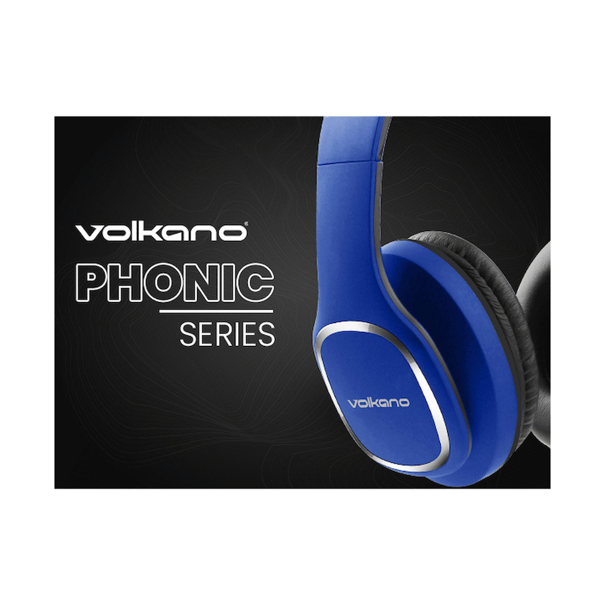Volkano Phonic Series Bluetooth Full Size Headphones - Blue