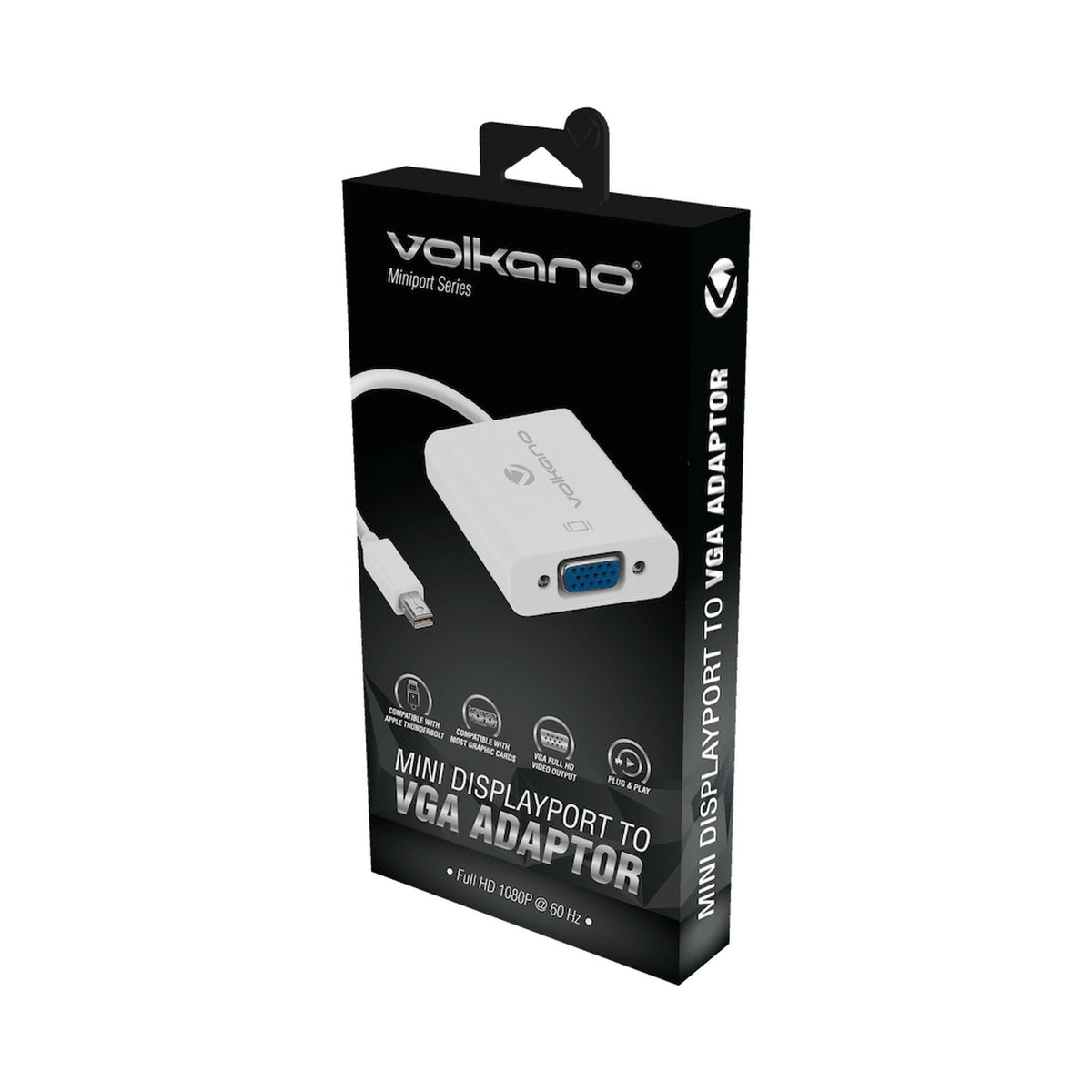 Volkano Miniport series Mini Displayport to VGA socket adaptor