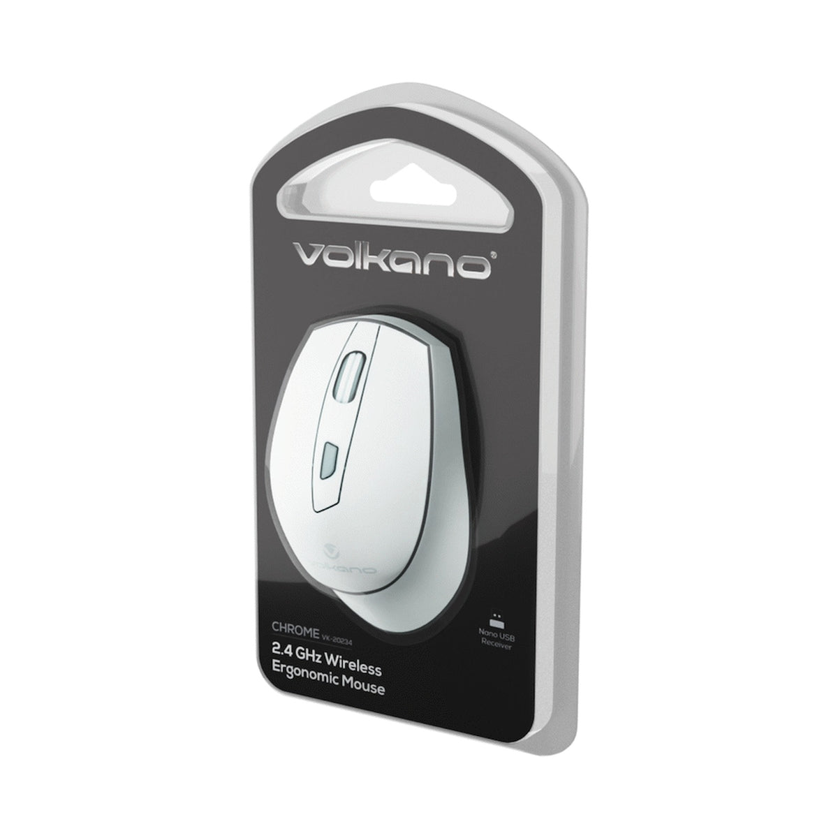 Volkano Chrome Series Wireless Mouse - Gray